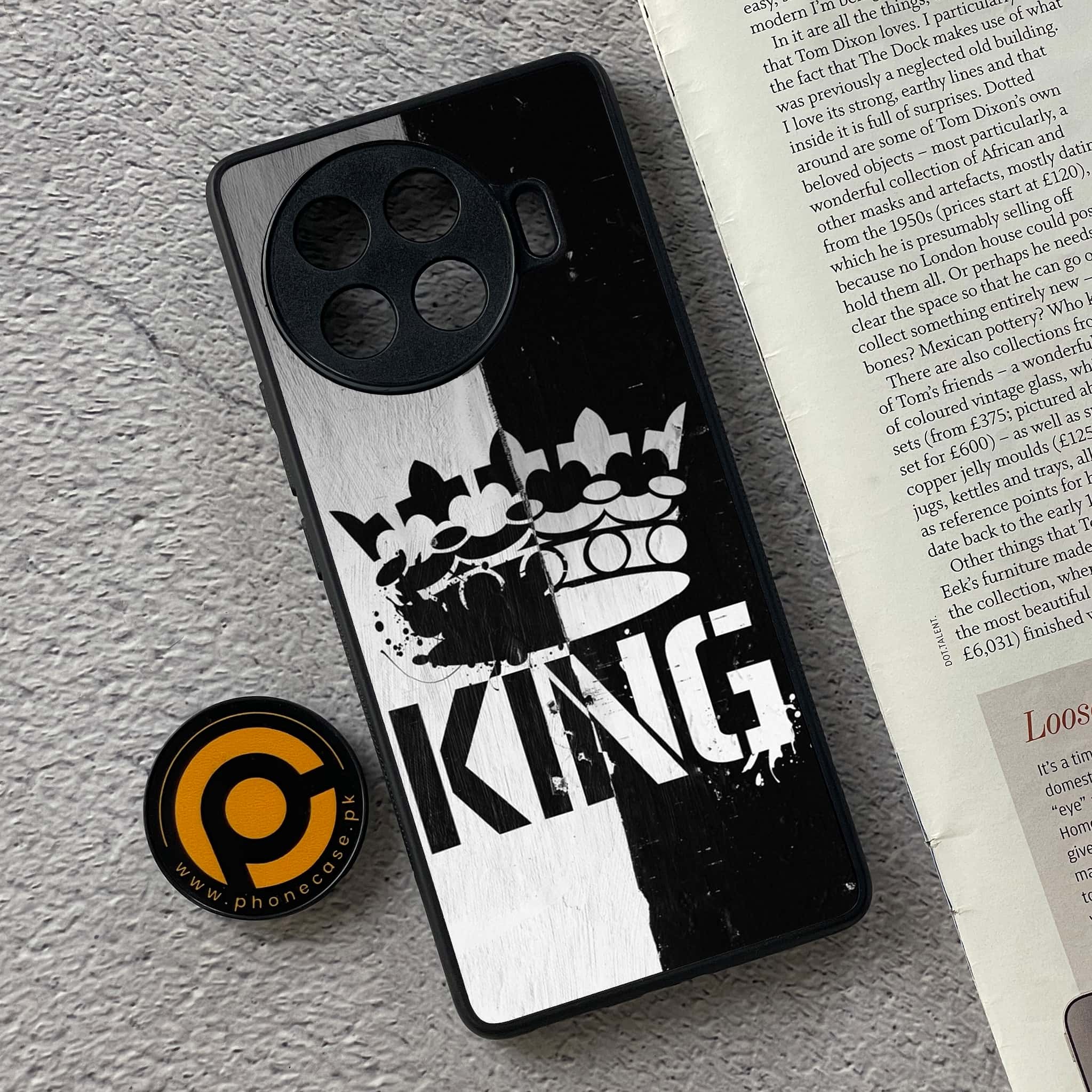 Tecno Spark 20 pro plus - King 2.0 Series - Premium Printed Glass soft Bumper shock Proof Case