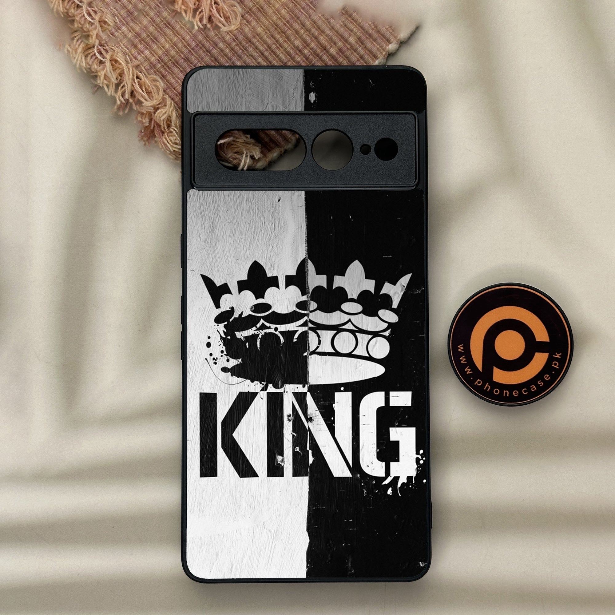 Google Pixel 7 Pro - King Series V 2.0 - Premium Metal Printed soft Bumper Shock Proof Case