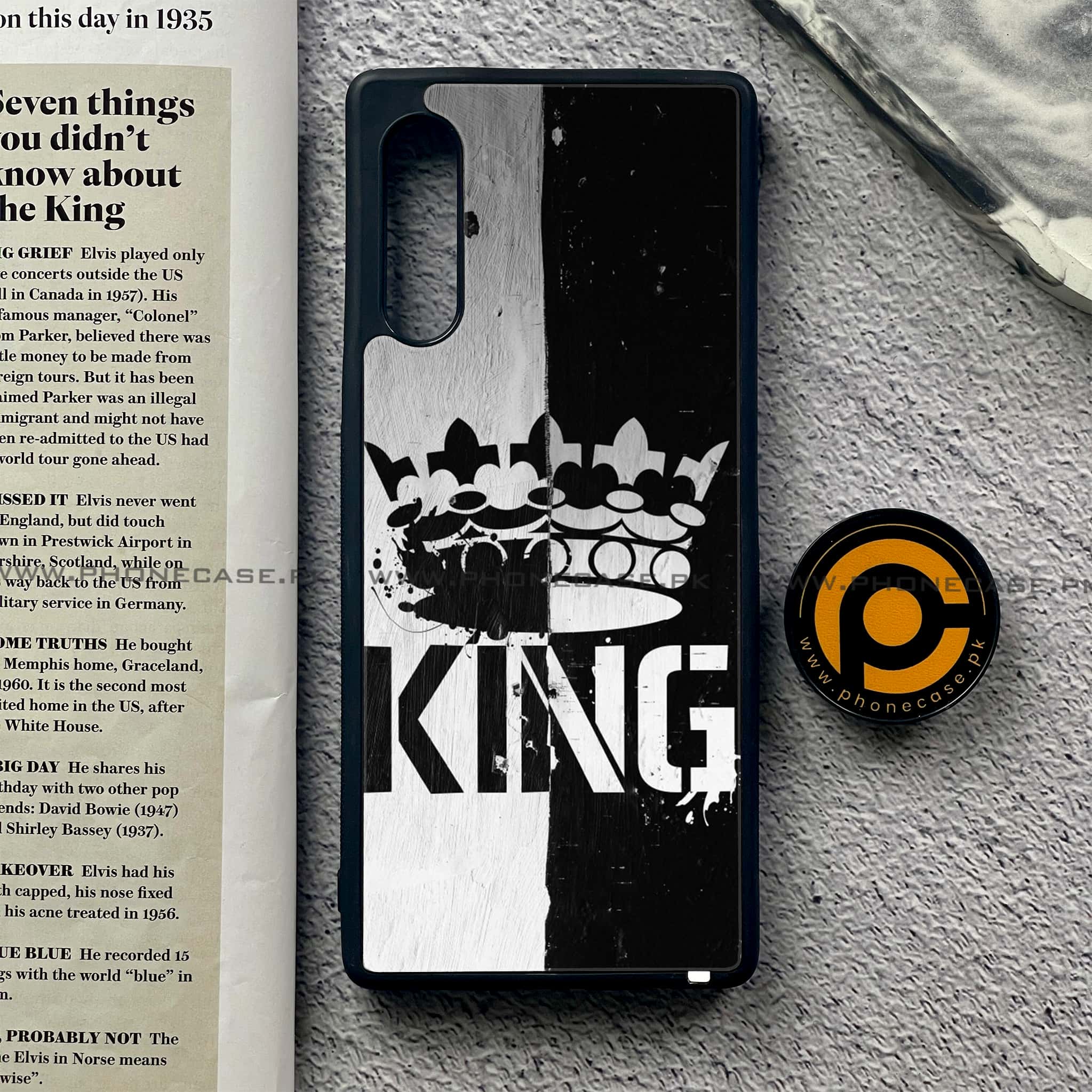 LG Velvet - King 2.0 Series - Premium Printed Glass soft Bumper shock Proof Case