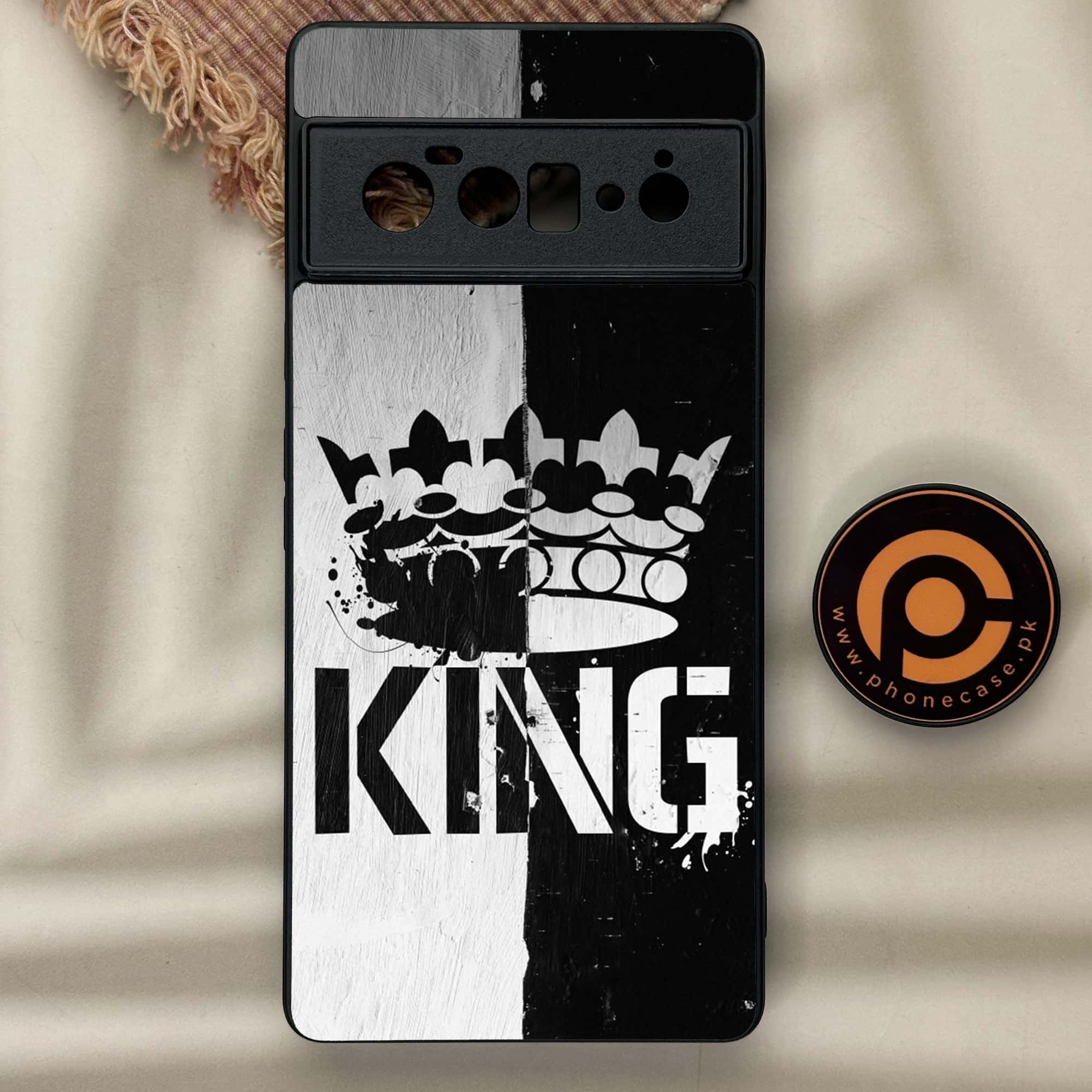 Google Pixel 6 Pro-King Series v2.0 - Premium Metal Printed soft Bumper Shock Proof Case