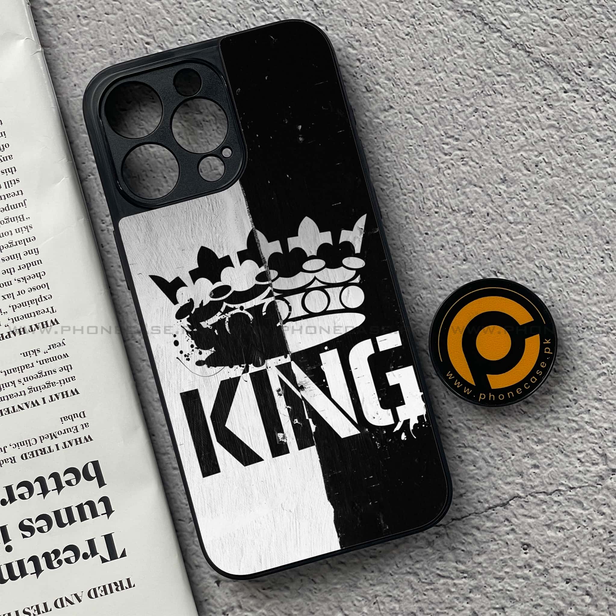 iPhone 15 Pro - King Series V 2.0 - Premium Metal Printed soft Bumper shock Proof Case