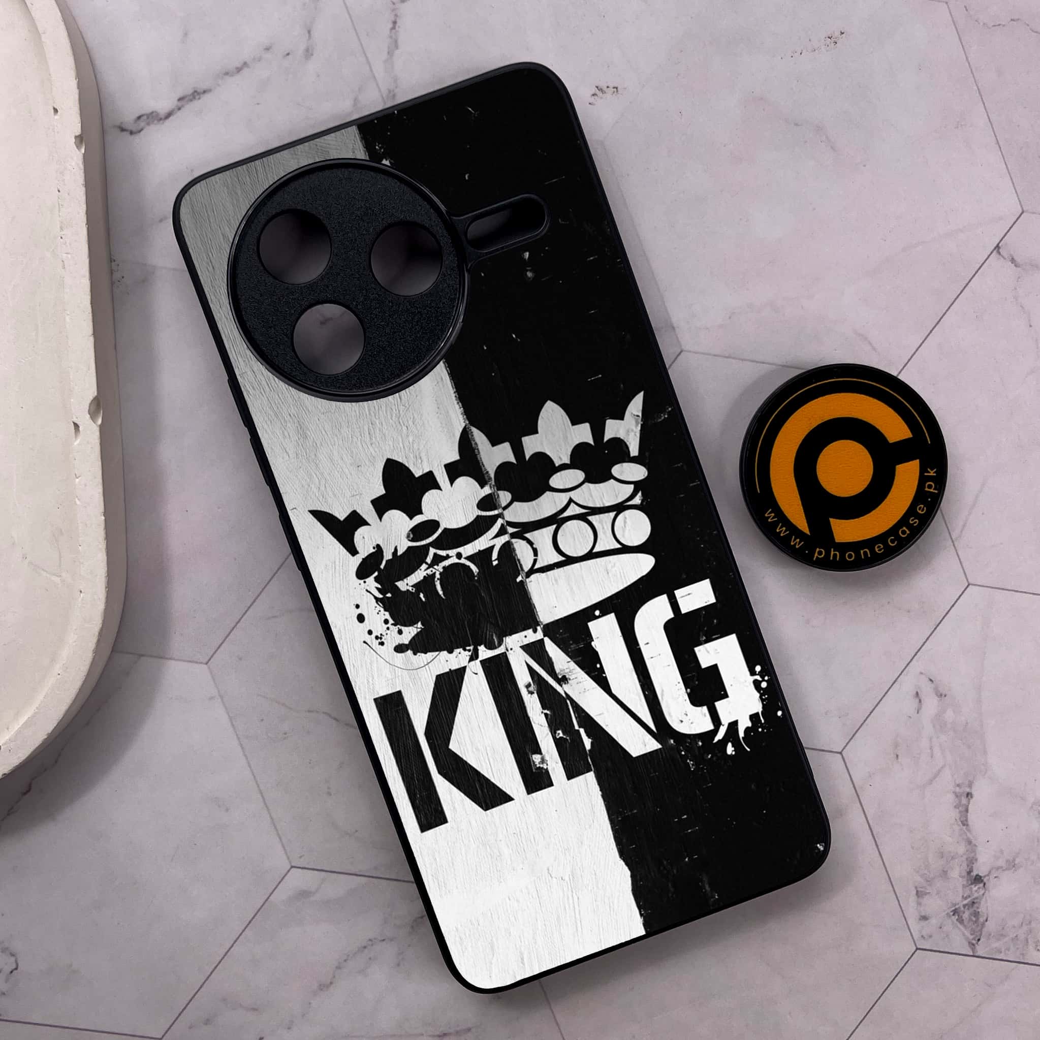 Xiaomi Poco F7 Pro 5G - King 2.0 Series - Premium Metal Printed soft Bumper shock Proof Case