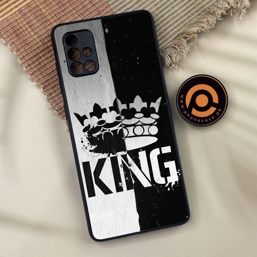 Samsung Galaxy A71 - King Series V 2.0  Series - Premium Metal Printed soft Bumper shock Proof Case