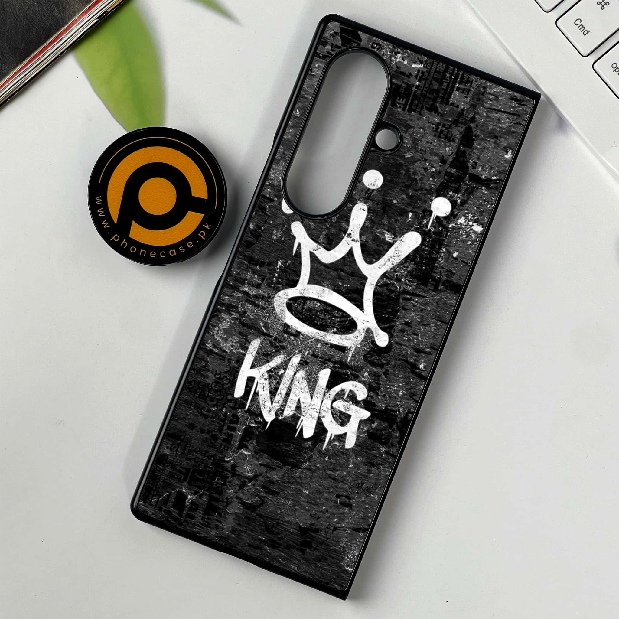 Samsung Galaxy Z Fold 7 - King 2.0 Series - Premium Metal Printed soft Bumper shock Proof Case