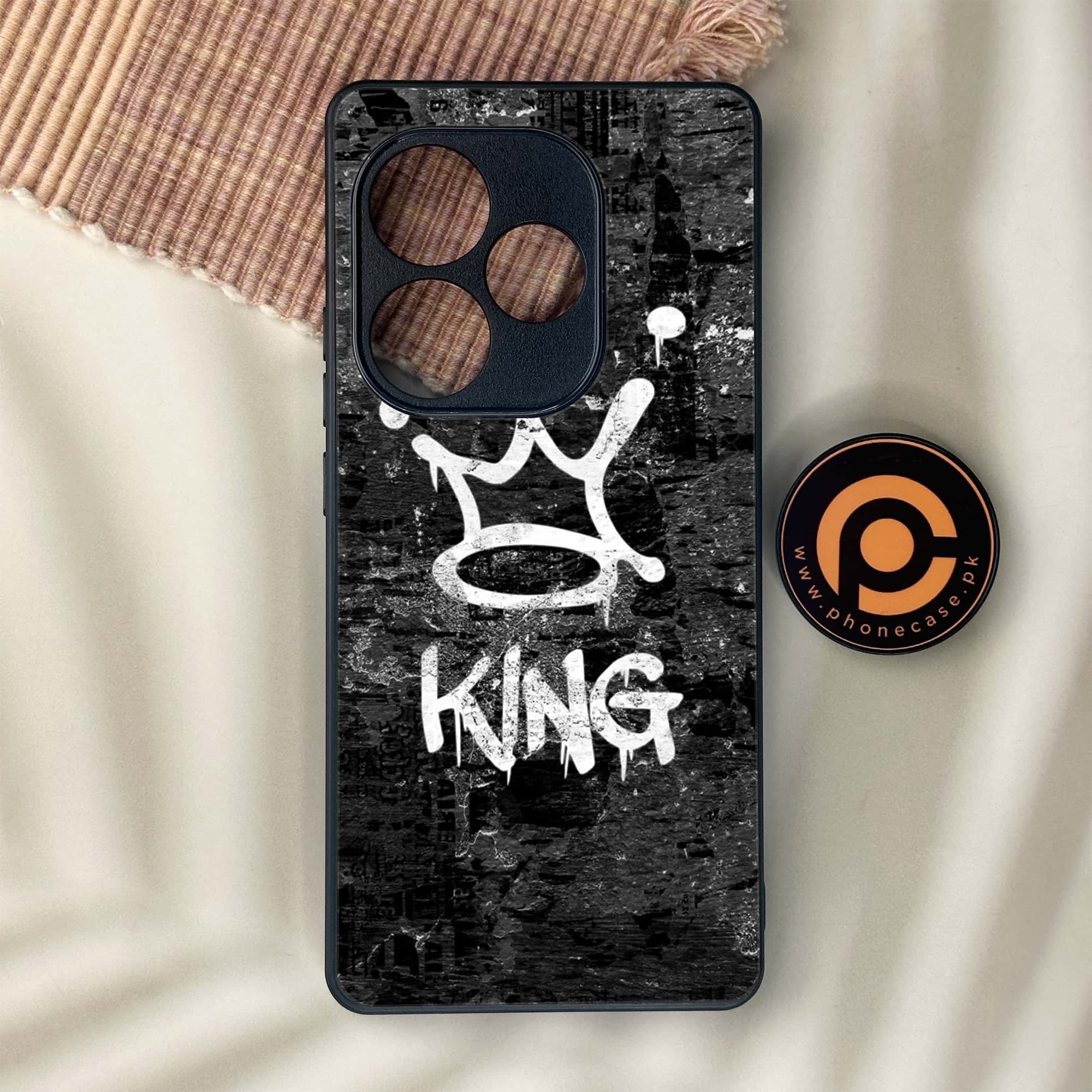 Realme GT 6 - King 2.0 Series - Premium Metal Printed soft Bumper shock Proof Case