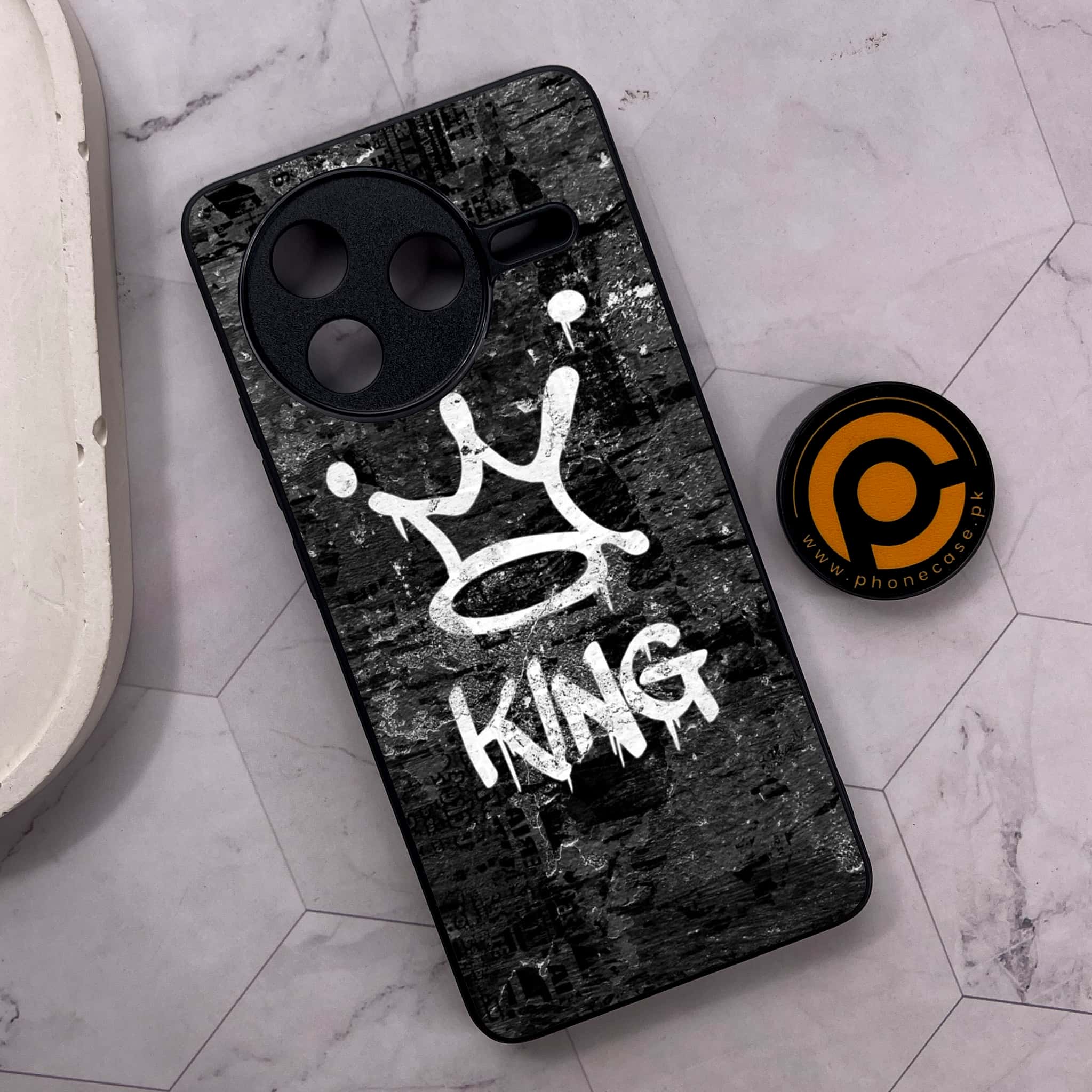 Xiaomi Poco F7 Pro 5G - King 2.0 Series - Premium Metal Printed soft Bumper shock Proof Case