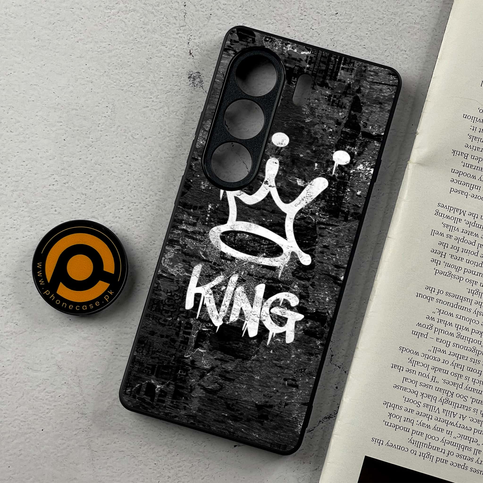 Tecno Camon 40 - King 2.0 Series - Premium Metal Printed Soft Bumper Shockproof Case