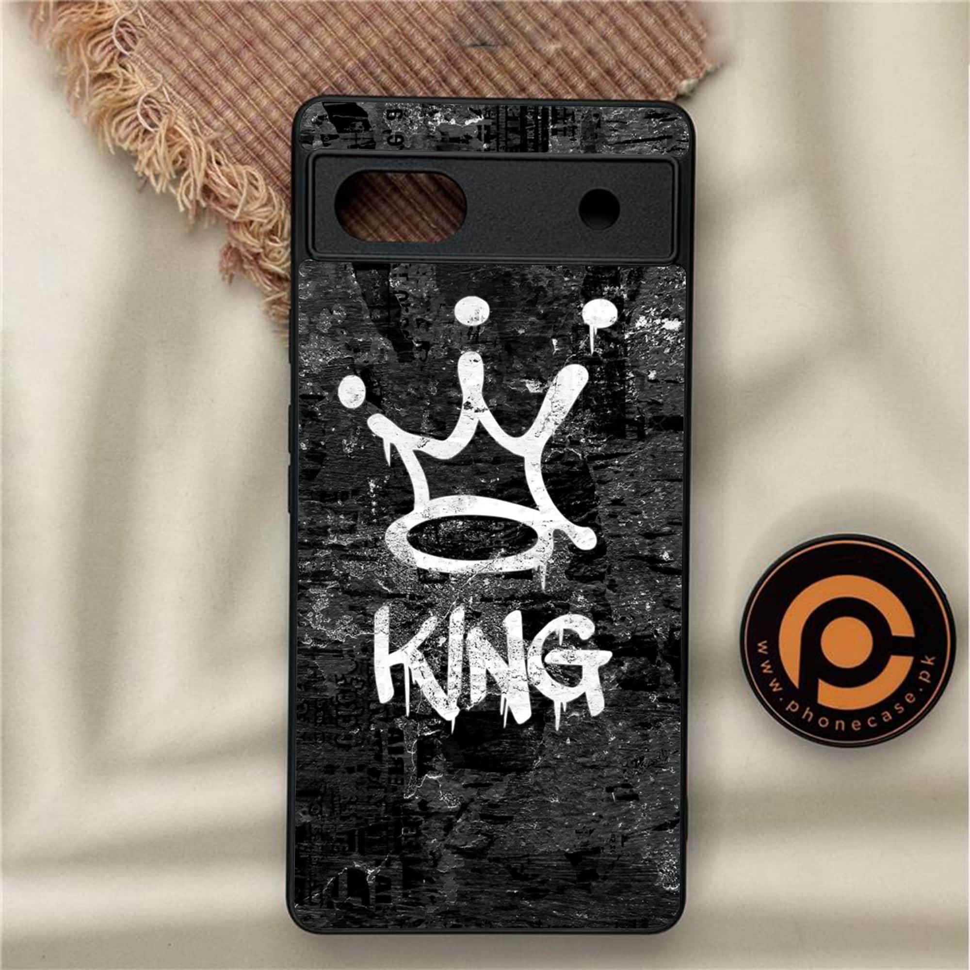 Google Pixel 6A - King Series V 2.0 - Premium Metal Printed soft Bumper Shock Proof Case
