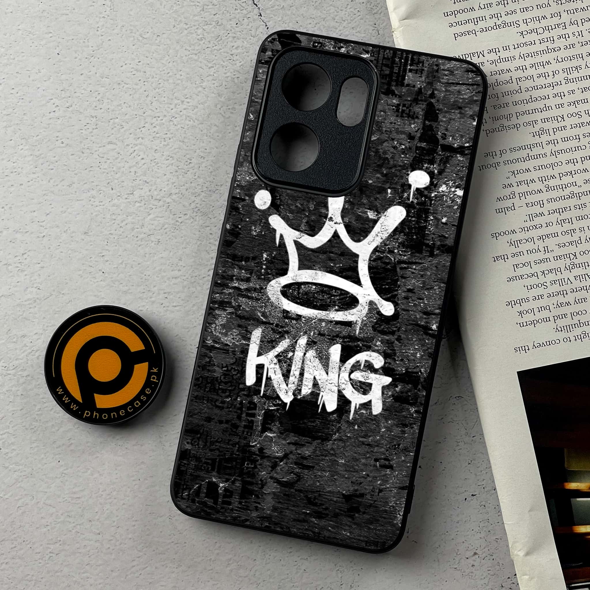 Oppo Reno 14F - King 2.0 Series - Premium Metal Printed Soft Bumper Shockproof Case