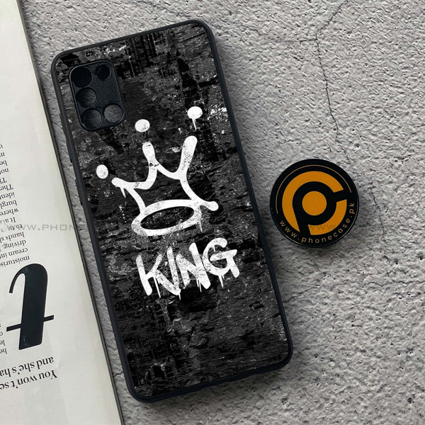 Samsung Galaxy A31 - King Series V 2.0 Design 8  - Premium Printed Glass soft Bumper shock Proof CaseCS-38322