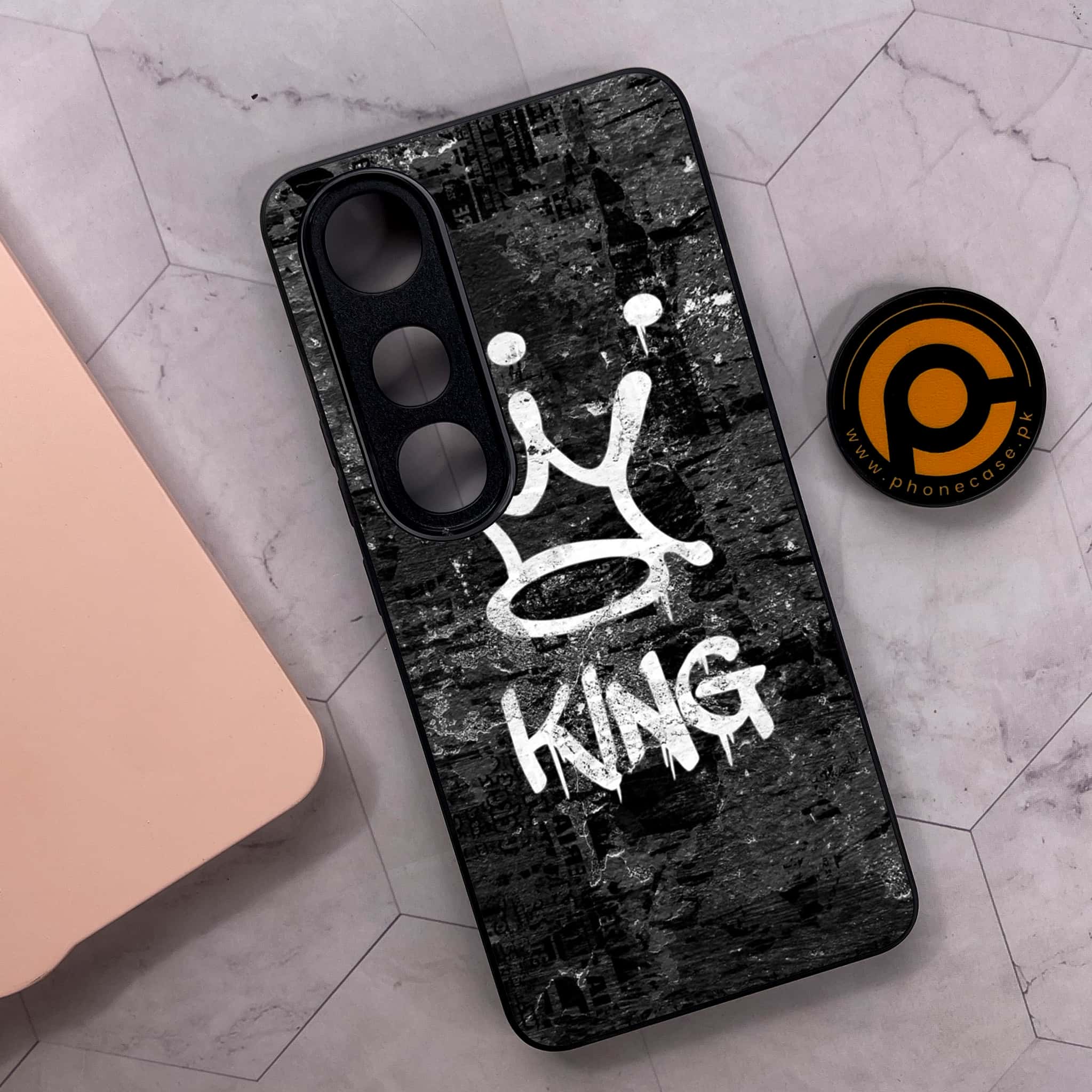 Vivo V50 Lite - King 2.0 Series - Premium Metal Printed soft Bumper shock Proof Case