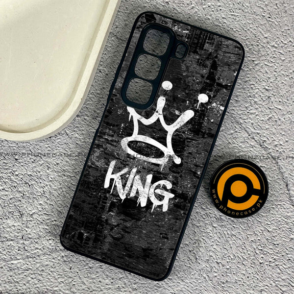 Infinix Hot 50 Pro - King 2.0 Design 8  - Premium Metal Printed soft Bumper shock Proof Case  CS-41795