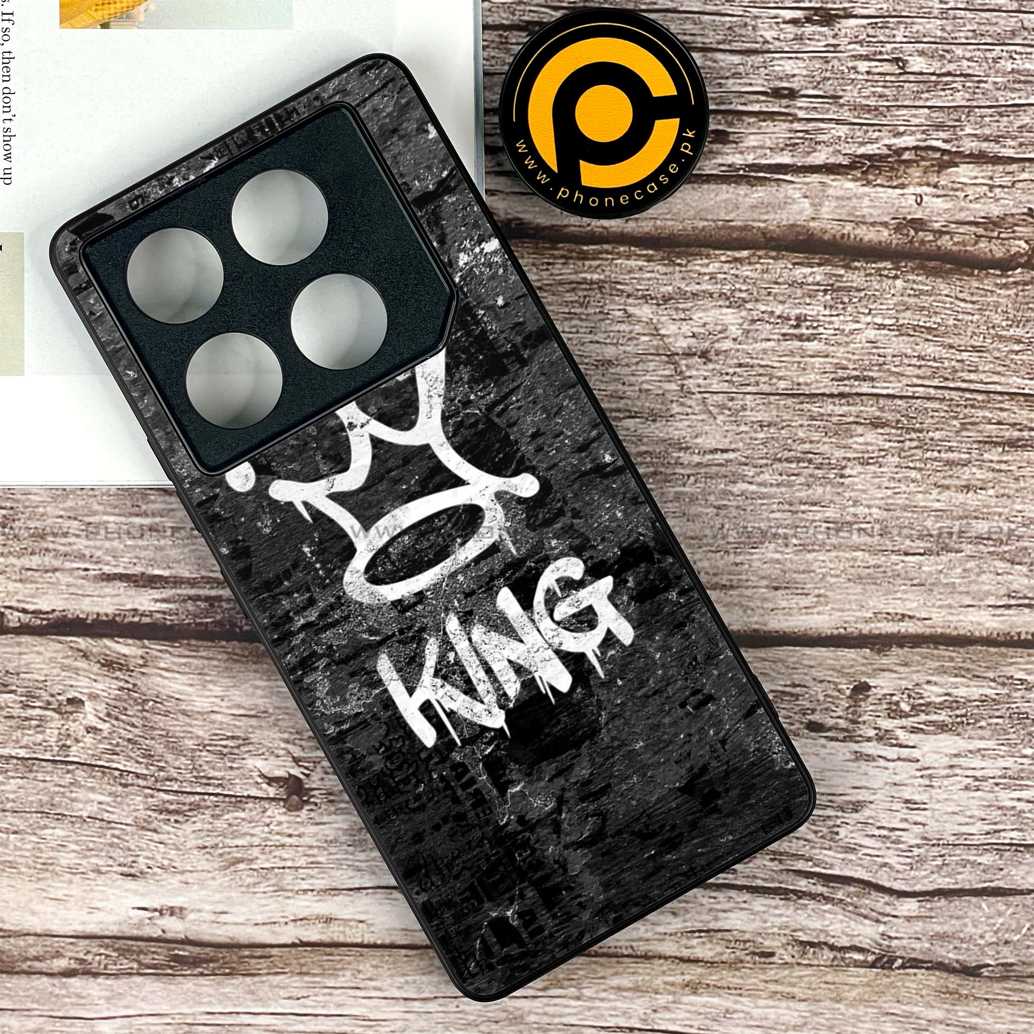 Infinix GT 20 Pro - King 2.0 Series - Premium Printed Glass soft Bumper shock Proof Case