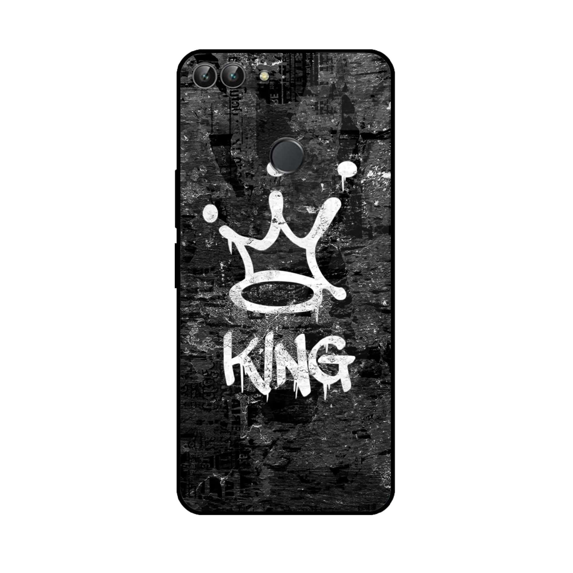 Huawei P Smart - King 2.0 Series - Premium Printed Glass soft Bumper shock Proof Case