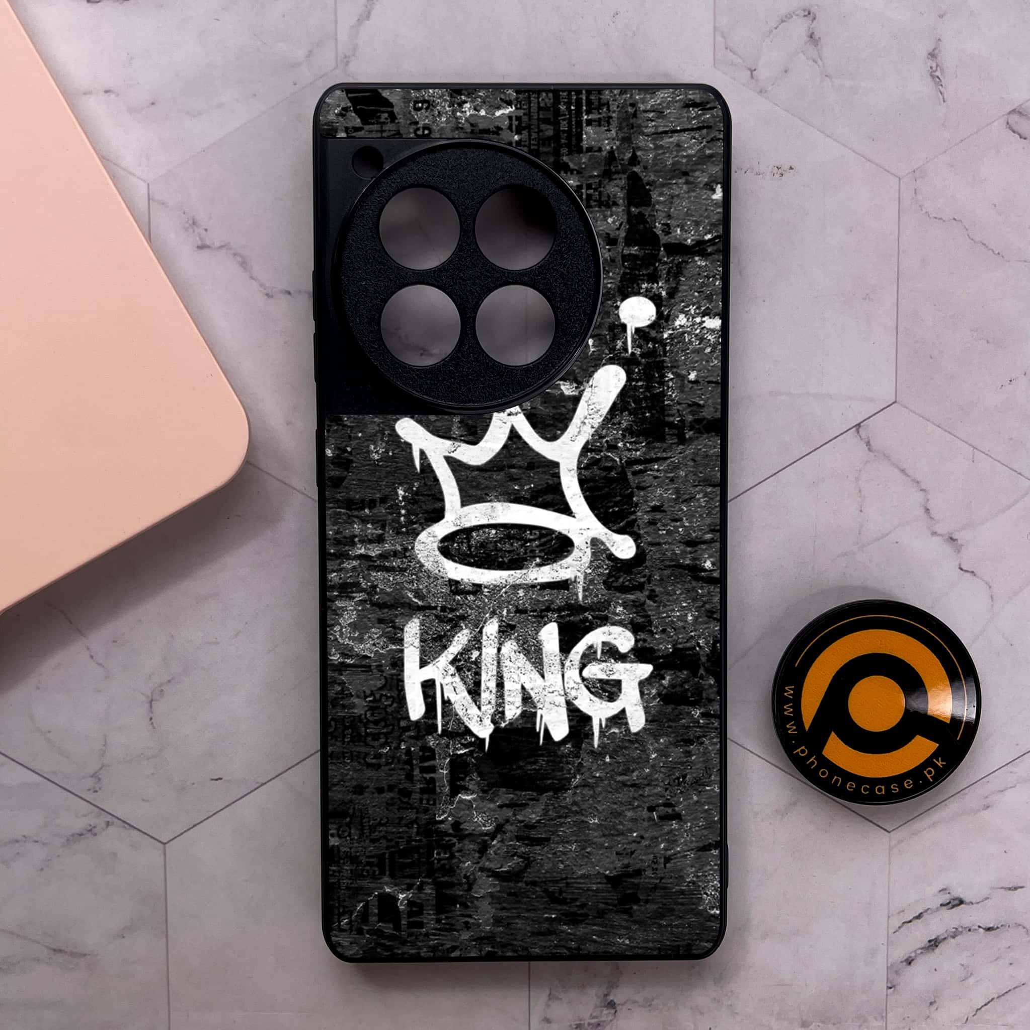 OnePlus 12R - King 2.0 Series - Premium Metal Printed soft Bumper shock Proof Case