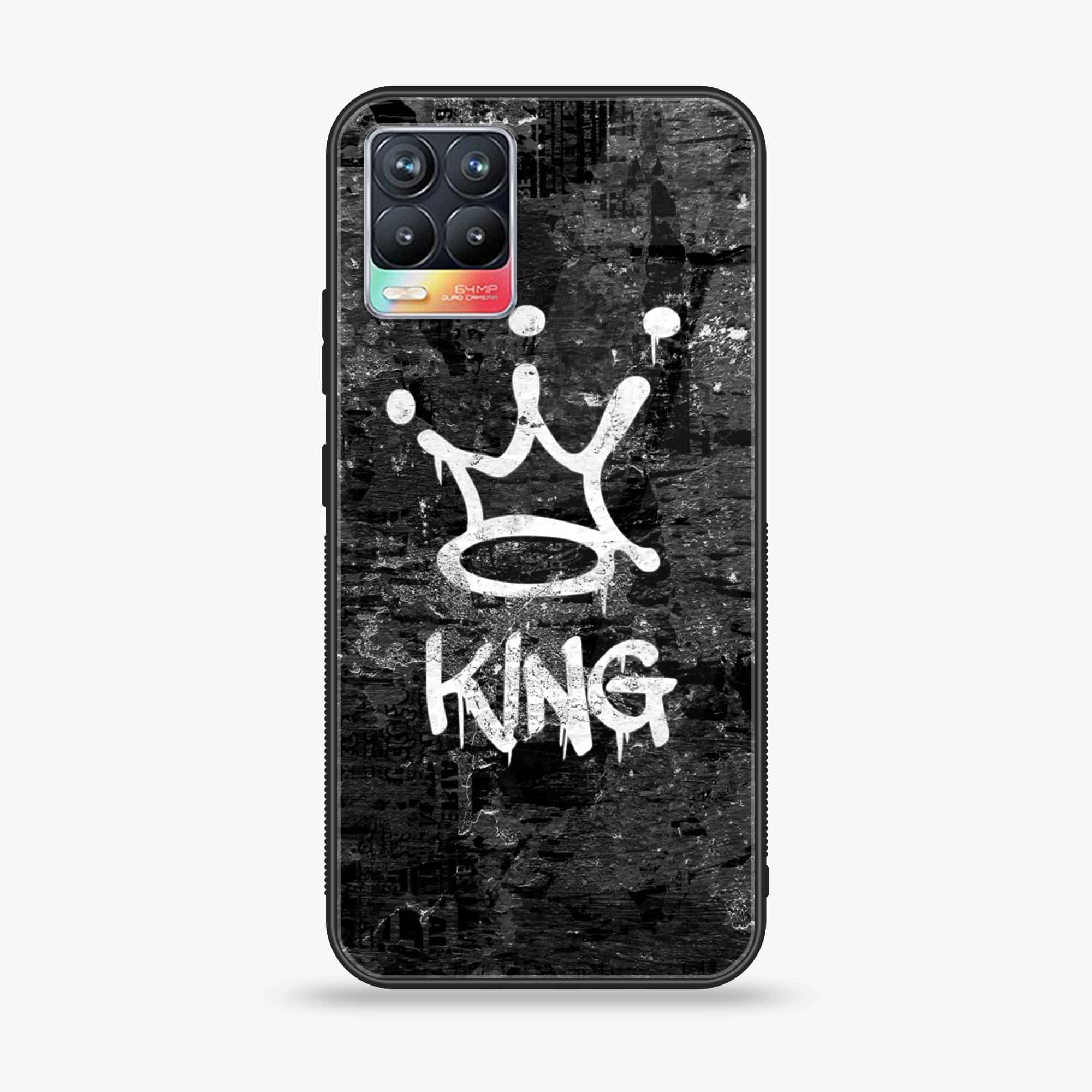 Realme 8 Pro - King 2.0 Series - Premium Printed Glass soft Bumper shock Proof Case