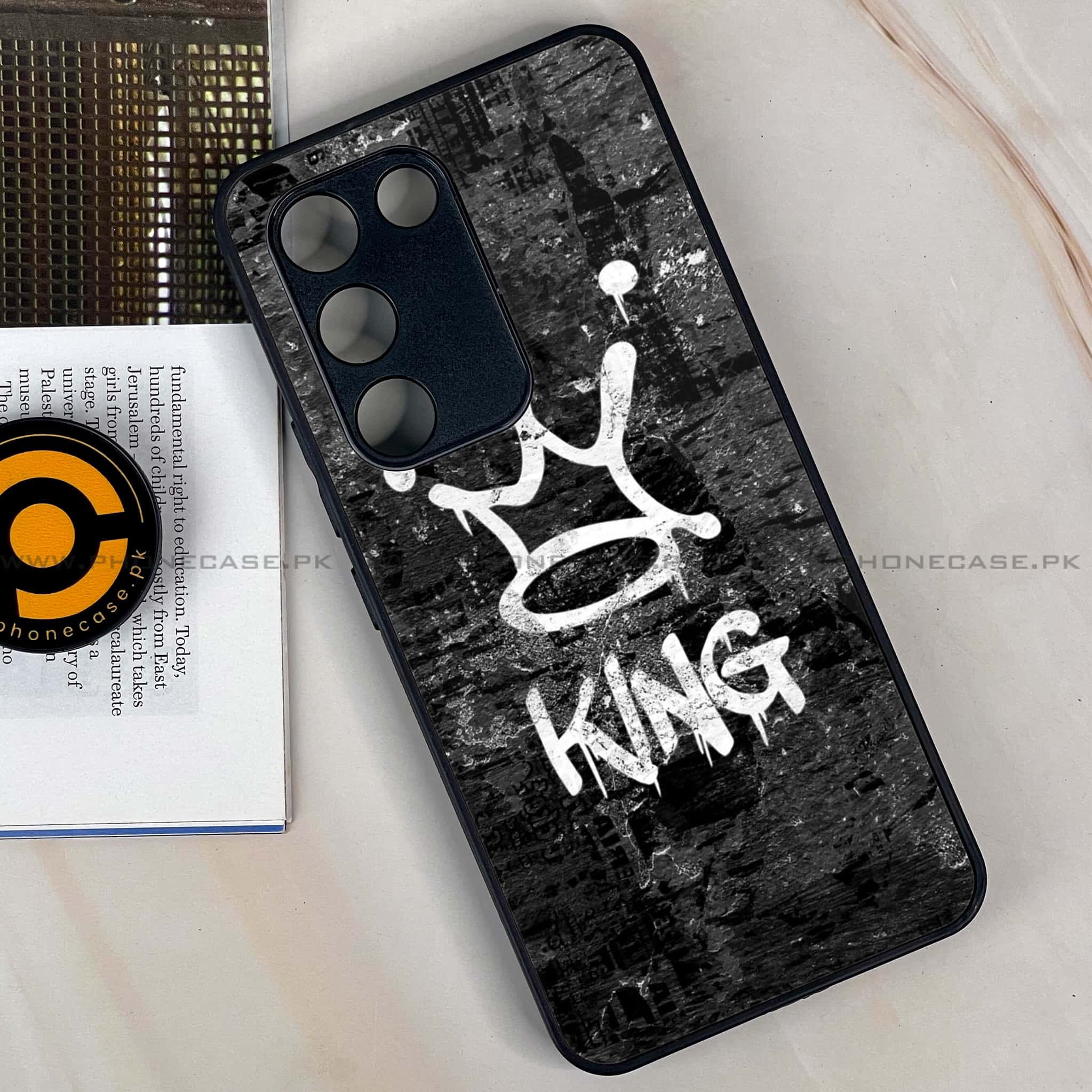 Vivo V30 Lite 4G - King 2.0 Series - Premium Metal Printed soft Bumper shock Proof Case