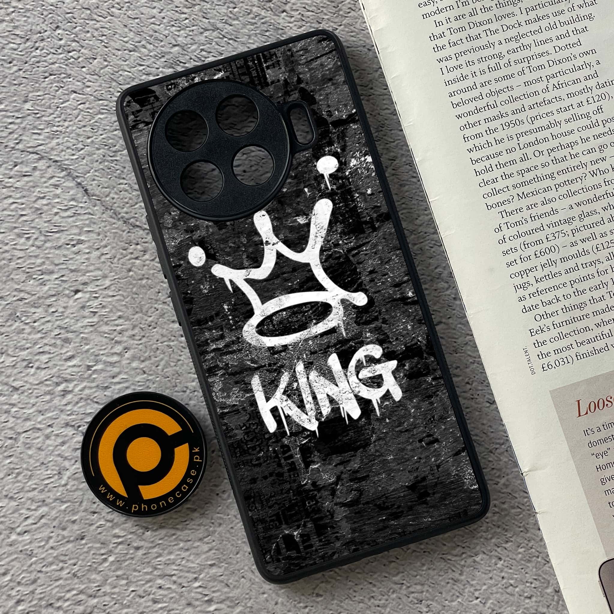Tecno Spark 20 pro plus - King 2.0 Series - Premium Printed Glass soft Bumper shock Proof Case