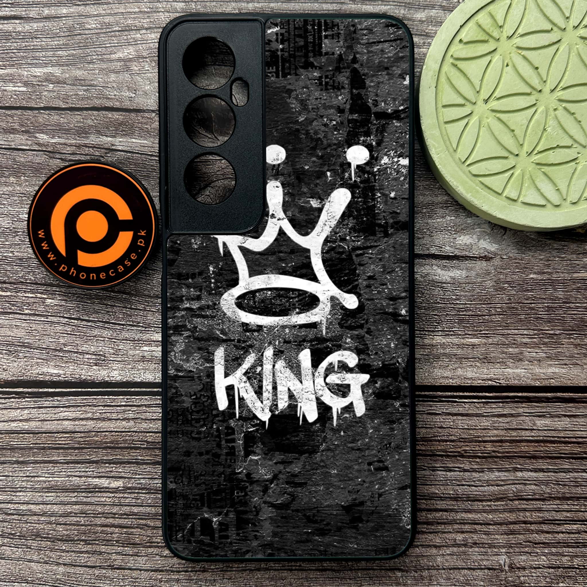 Realme C65  - King 2.0 Series - Premium Metal Printed soft Bumper shock Proof Case