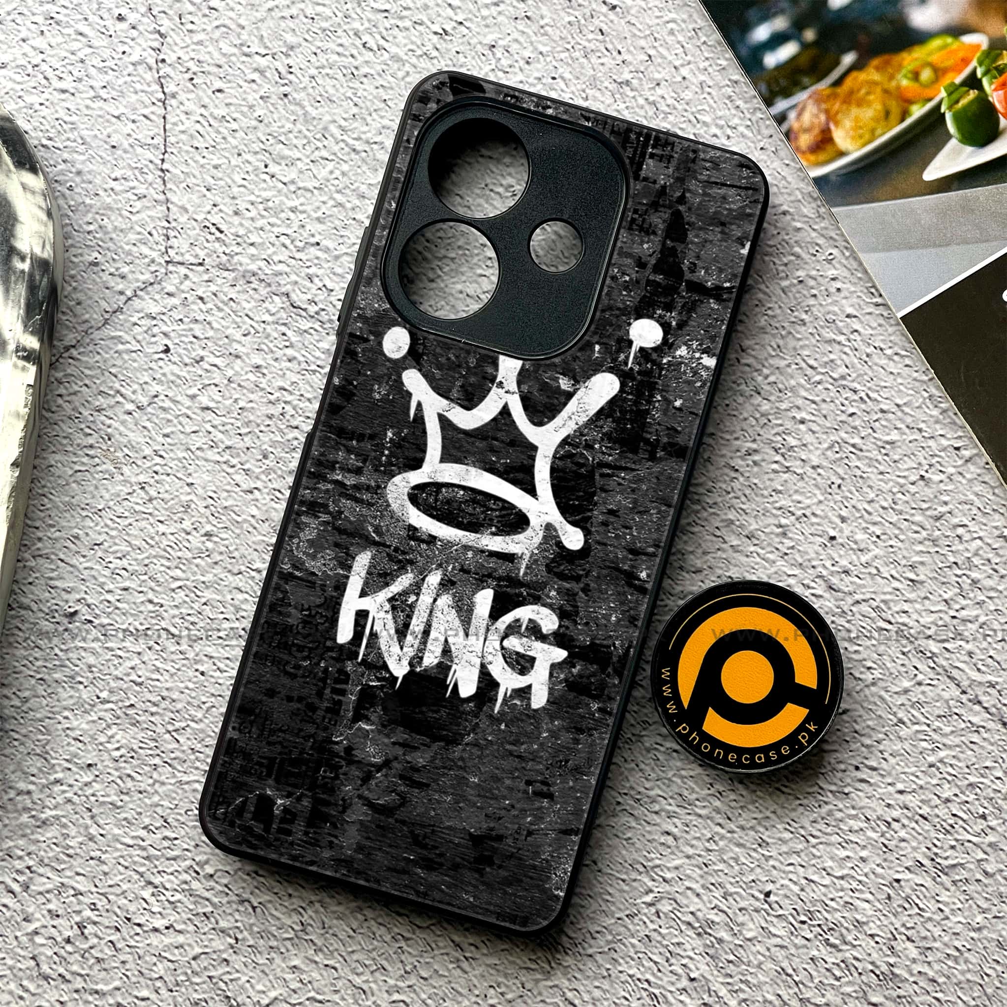 Oppo A5i - King 2.0 Series - Premium Metal Printed soft Bumper shock Proof Case
