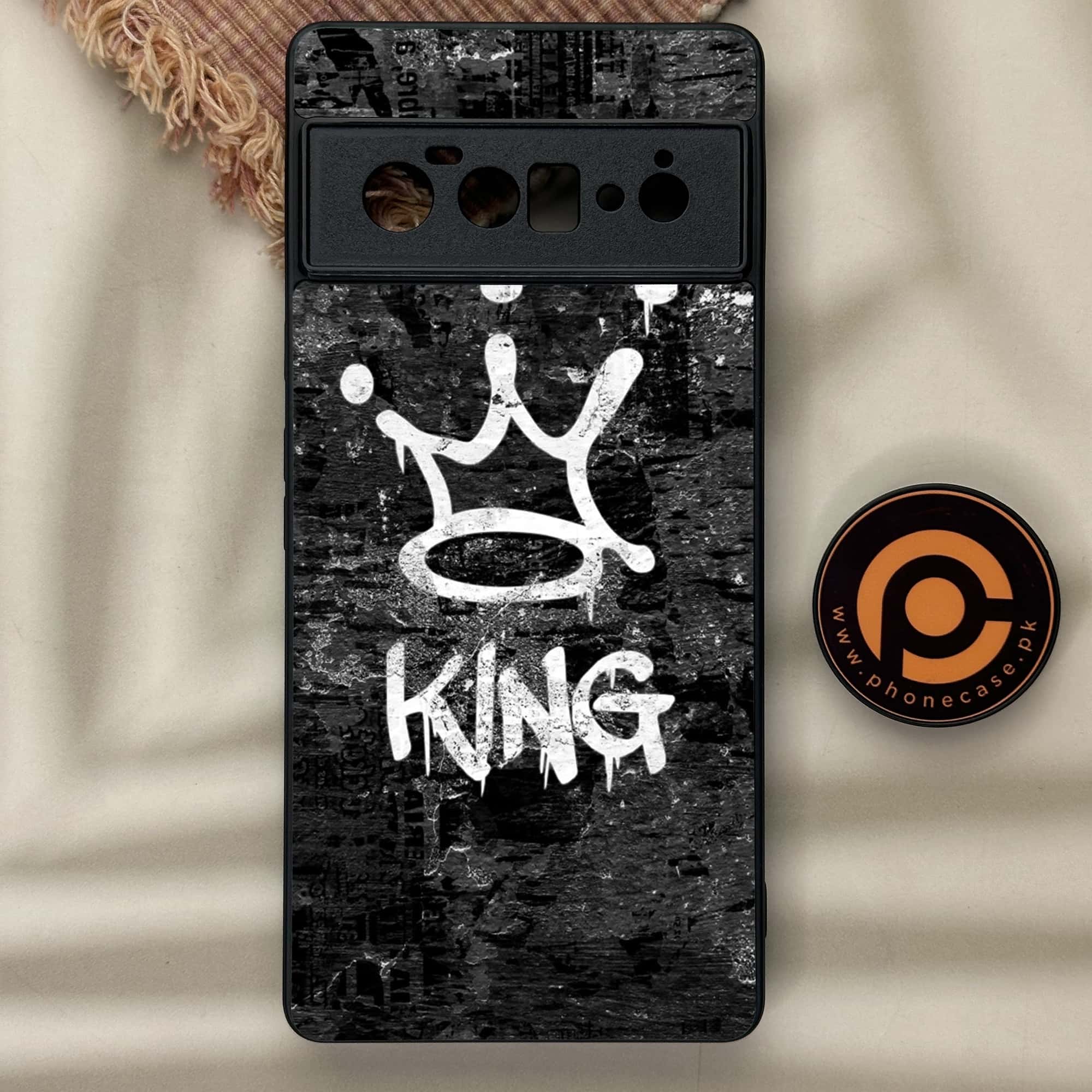 Google Pixel 6 Pro-King Series v2.0 - Premium Metal Printed soft Bumper Shock Proof Case
