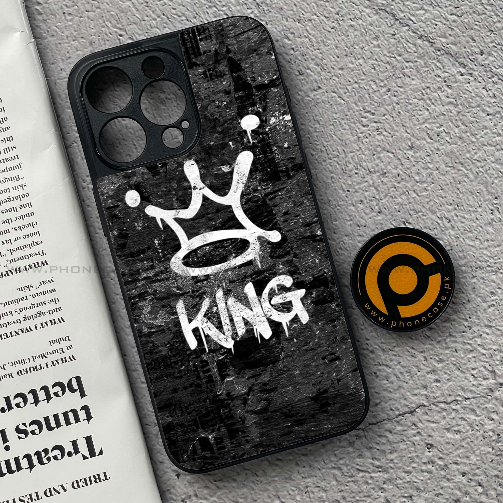 iPhone 15 Pro - King Series V 2.0 - Premium Metal Printed soft Bumper shock Proof Case