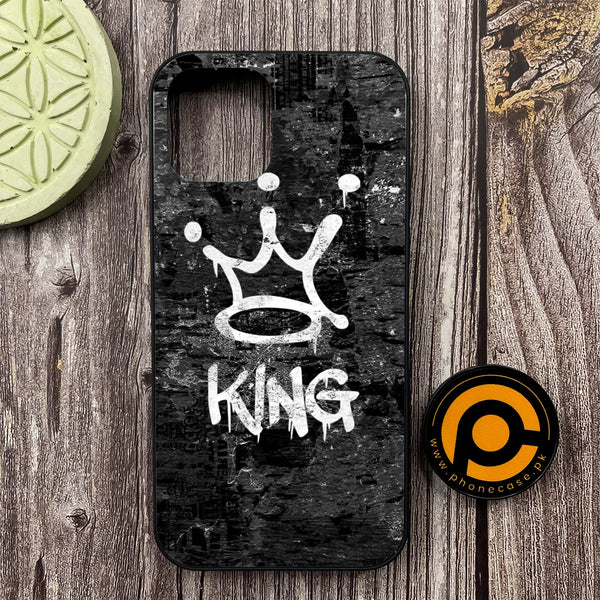 iPhone 12 - King Design 8 - Premium Metal Printed soft Bumper shock Proof Case