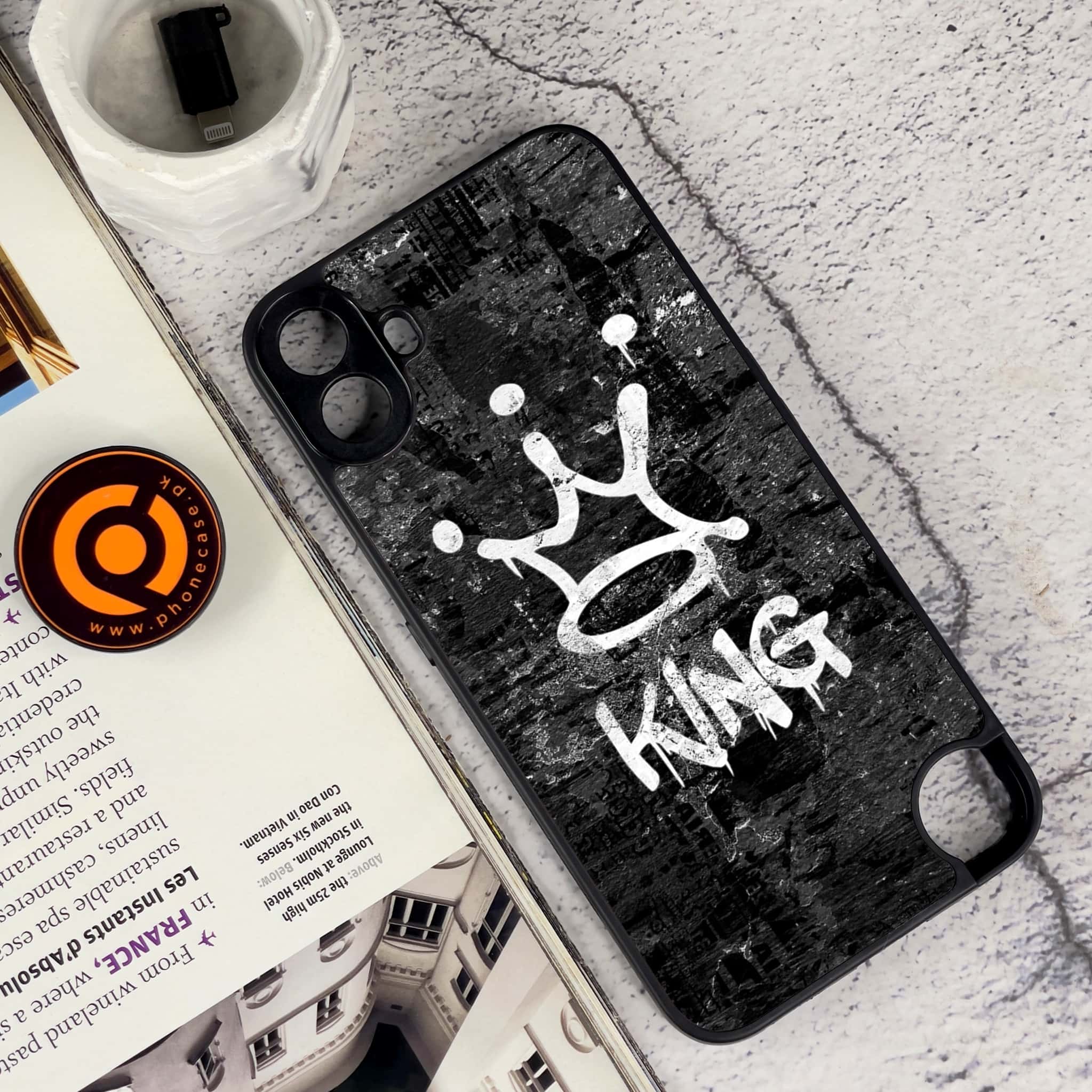 Nothing CMF Phone 1 - King 2.0 Series - Premium Metal Printed soft Bumper Shock Proof Case