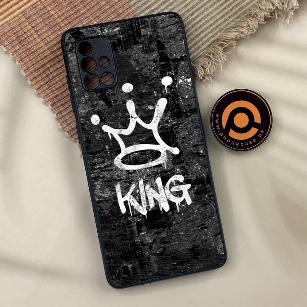 Samsung Galaxy A71 - King Series V 2.0  Series - Premium Metal Printed soft Bumper shock Proof Case