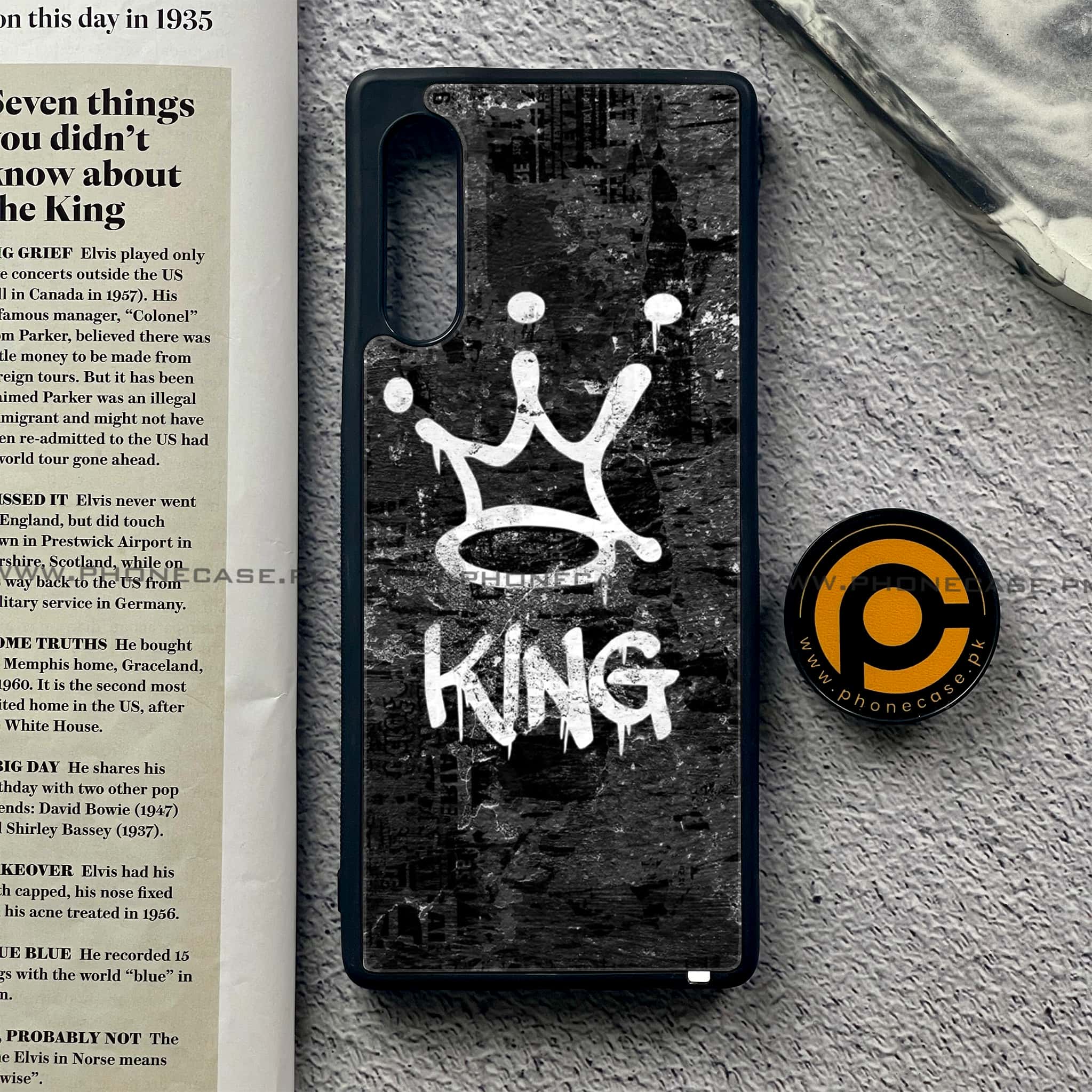 LG Velvet - King 2.0 Series - Premium Printed Glass soft Bumper shock Proof Case