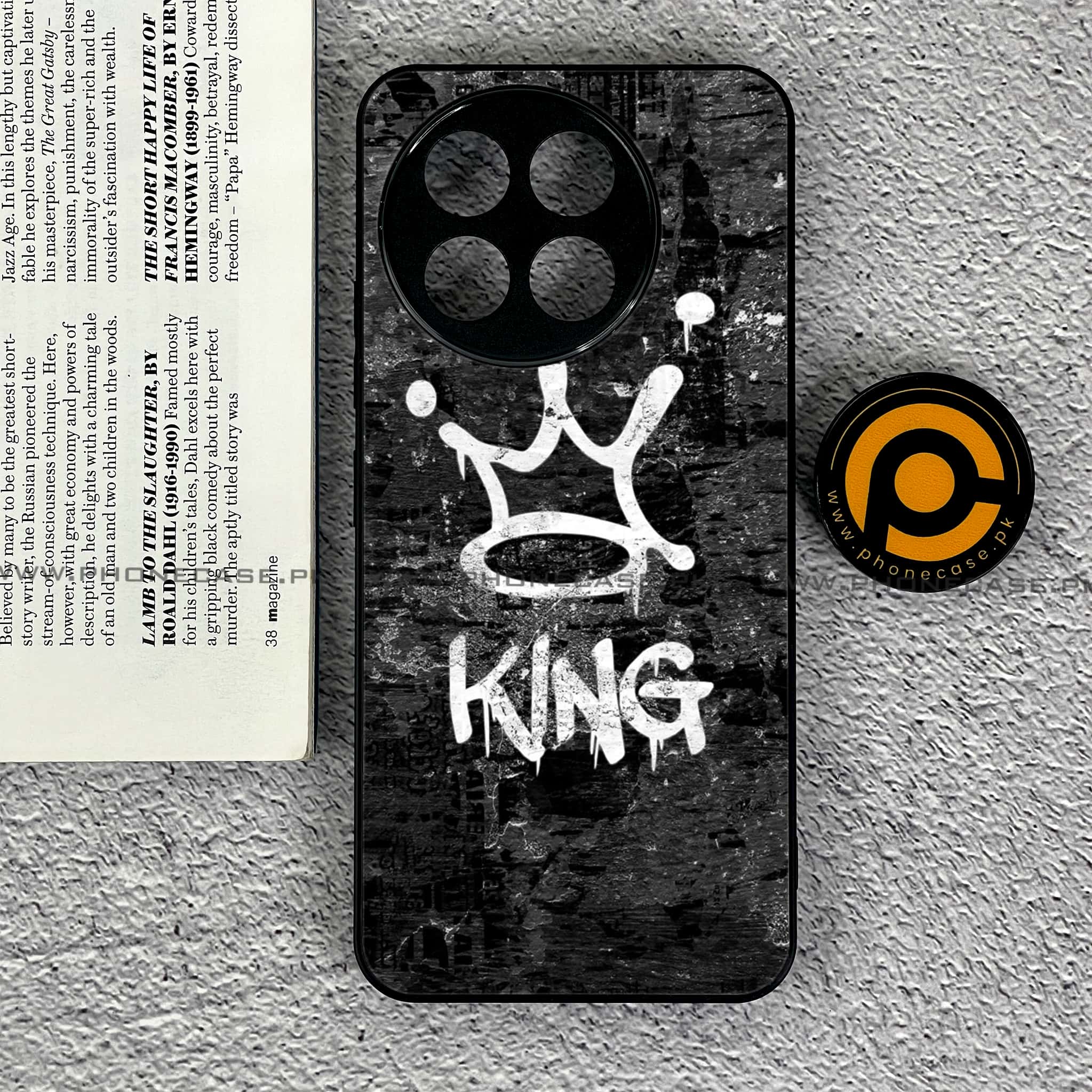 OnePlus 13R - King 2.0 Series - Premium Printed Glass soft Bumper shock Proof Case