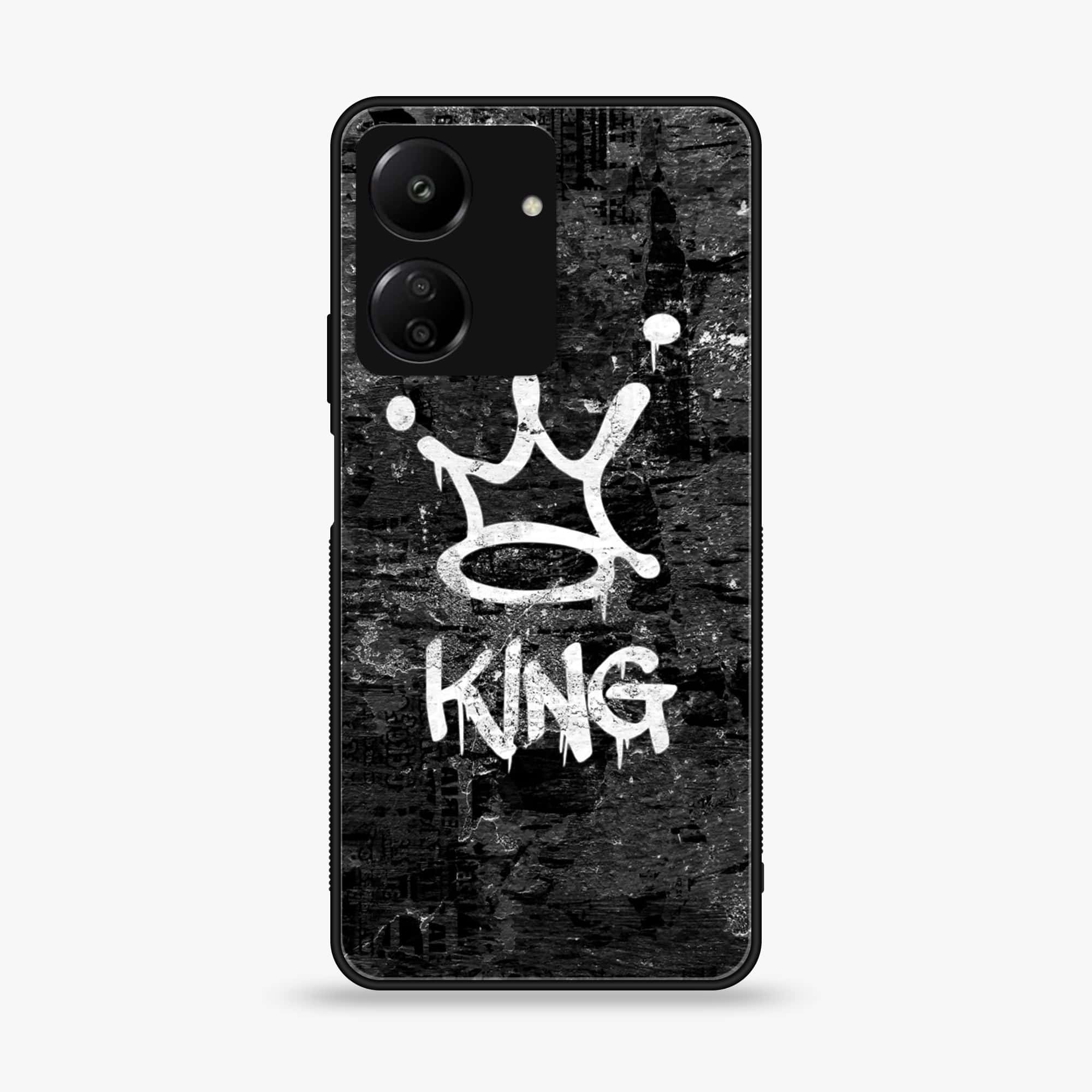 Xiaomi Poco C65 - King 2.0 Series - Premium Printed Glass soft Bumper shock Proof Case