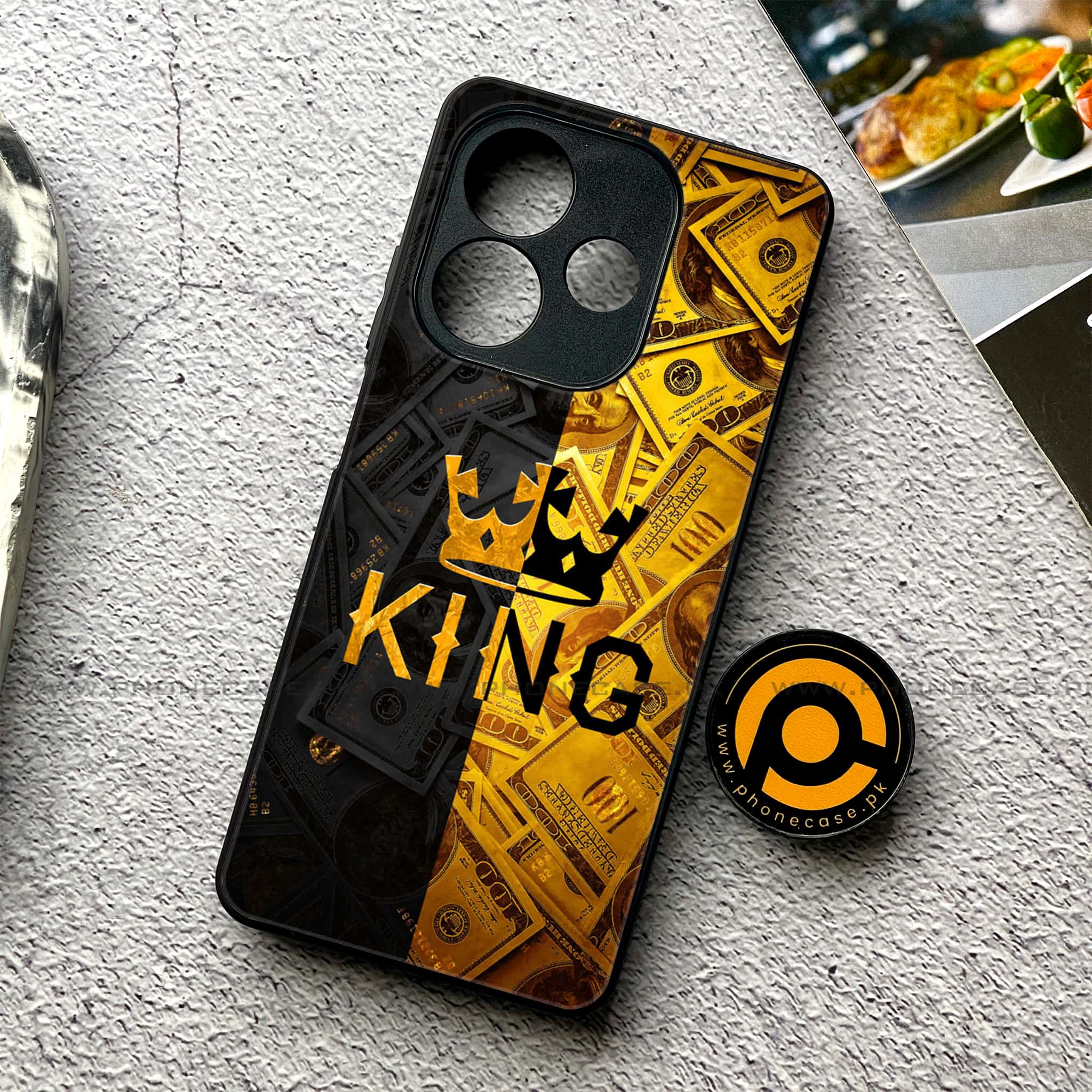 Oppo A5 Pro - King 2.0 Series - Premium Metal Printed soft Bumper shock Proof Case