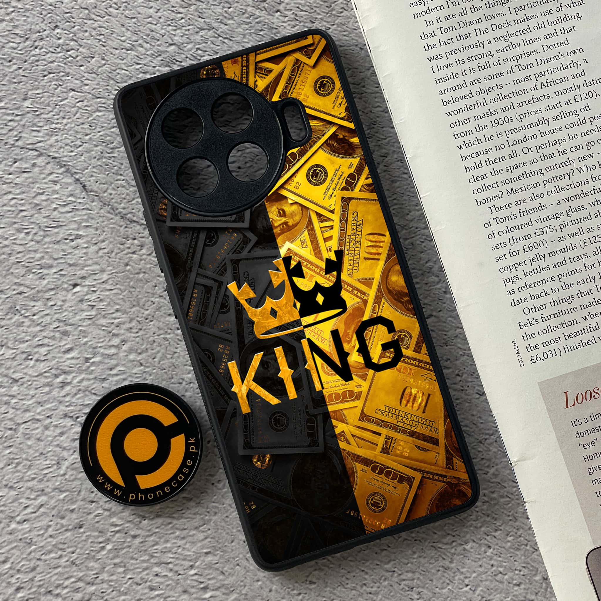 Tecno Spark 20 pro plus - King 2.0 Series - Premium Printed Glass soft Bumper shock Proof Case
