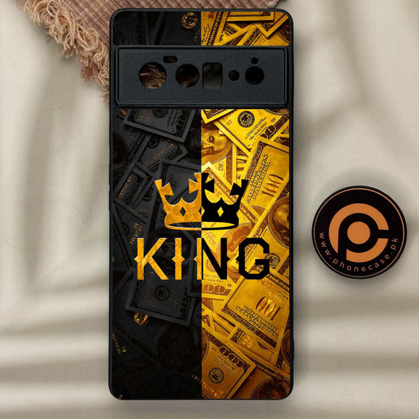 Google Pixel 6 Pro - King Design 2 2.0 - Premium Metal Printed soft Bumper Shock Proof Case CS-41410