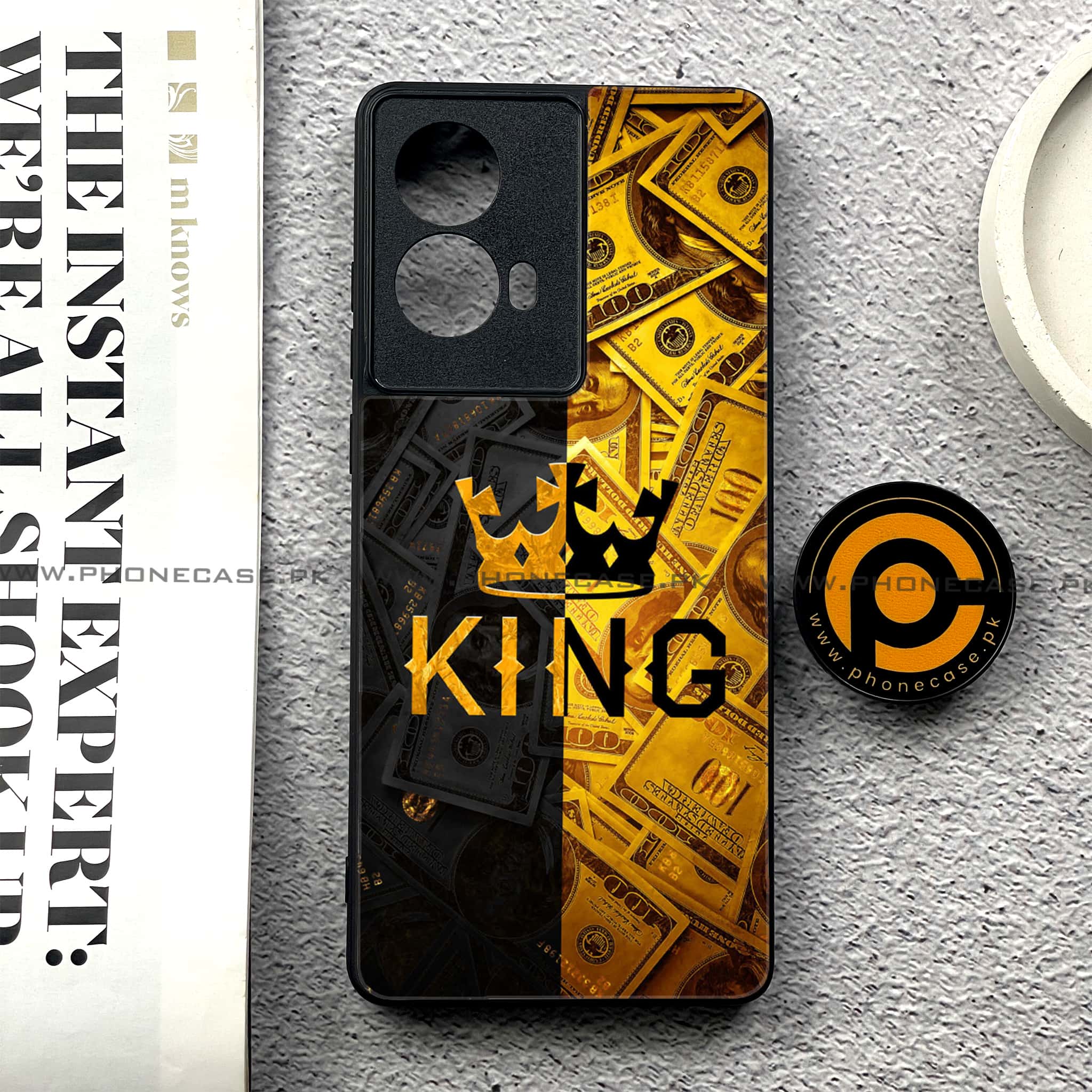 Moto G85 - King 2.0 Series - Premium Printed Glass soft Bumper shock Proof Case