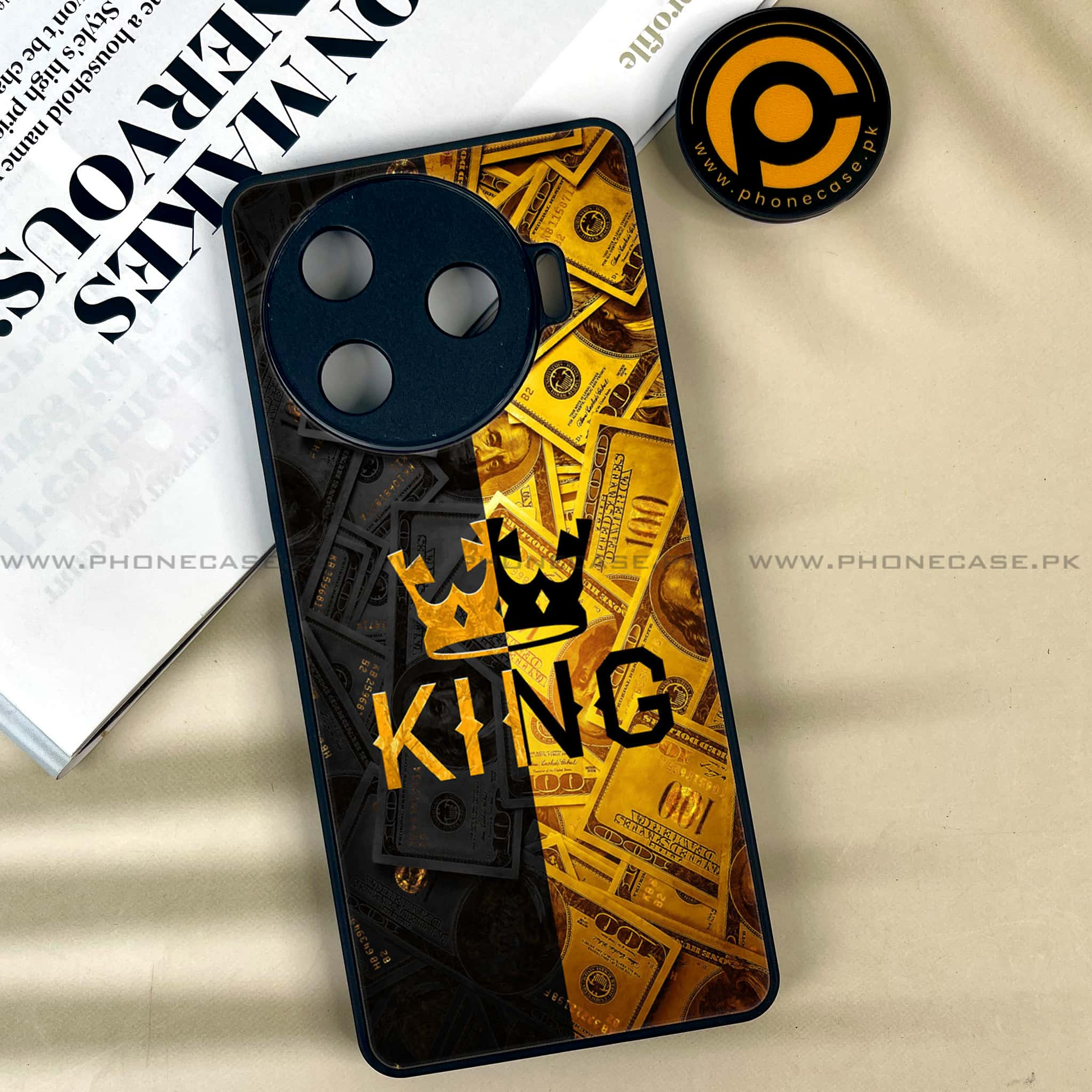 Tecno Camon 30 Pro - King 2.0 Series - Premium Printed Glass soft Bumper shock Proof Case