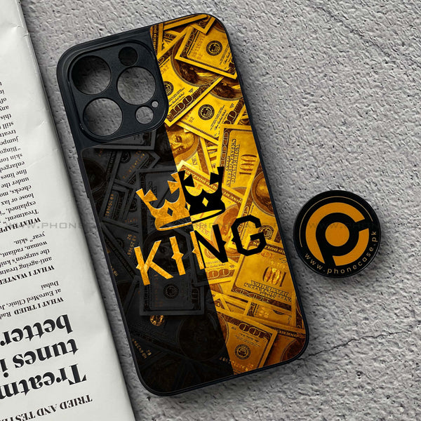 iPhone 15 Pro - King Design 9 - Premium Metal Printed soft Bumper shock Proof Case