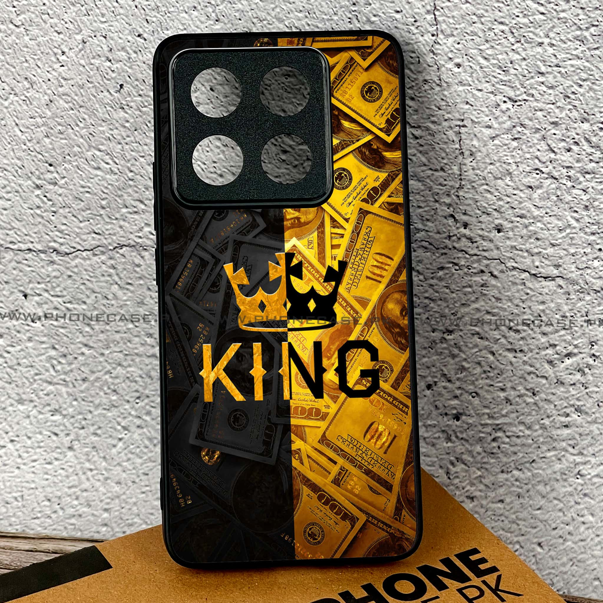 Xiaomi 14T - King Series - Premium Printed Glass soft Bumper shock Proof Case