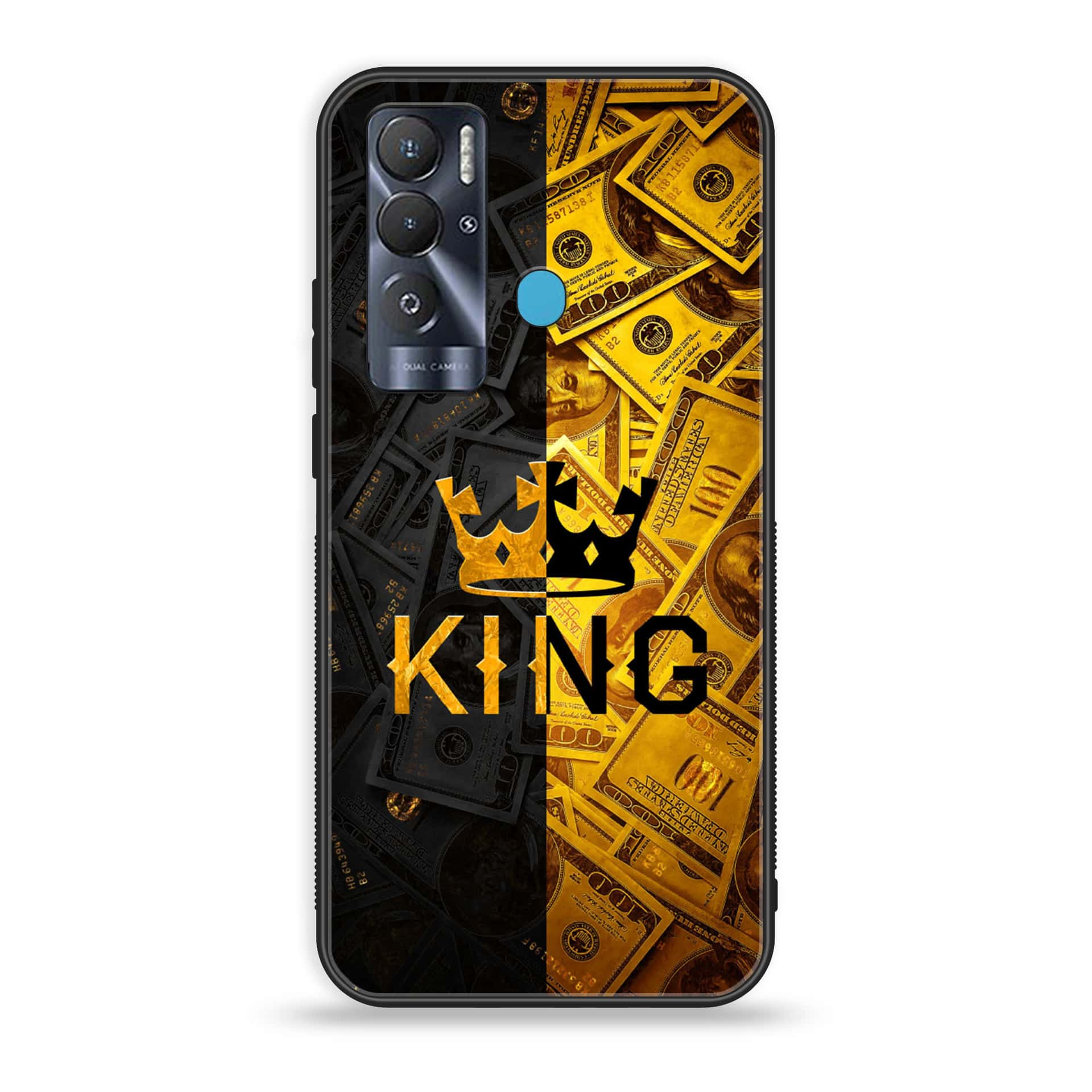 Tecno Pova Neo King Series V2.0 Premium Printed Glass soft Bumper shock Proof Case