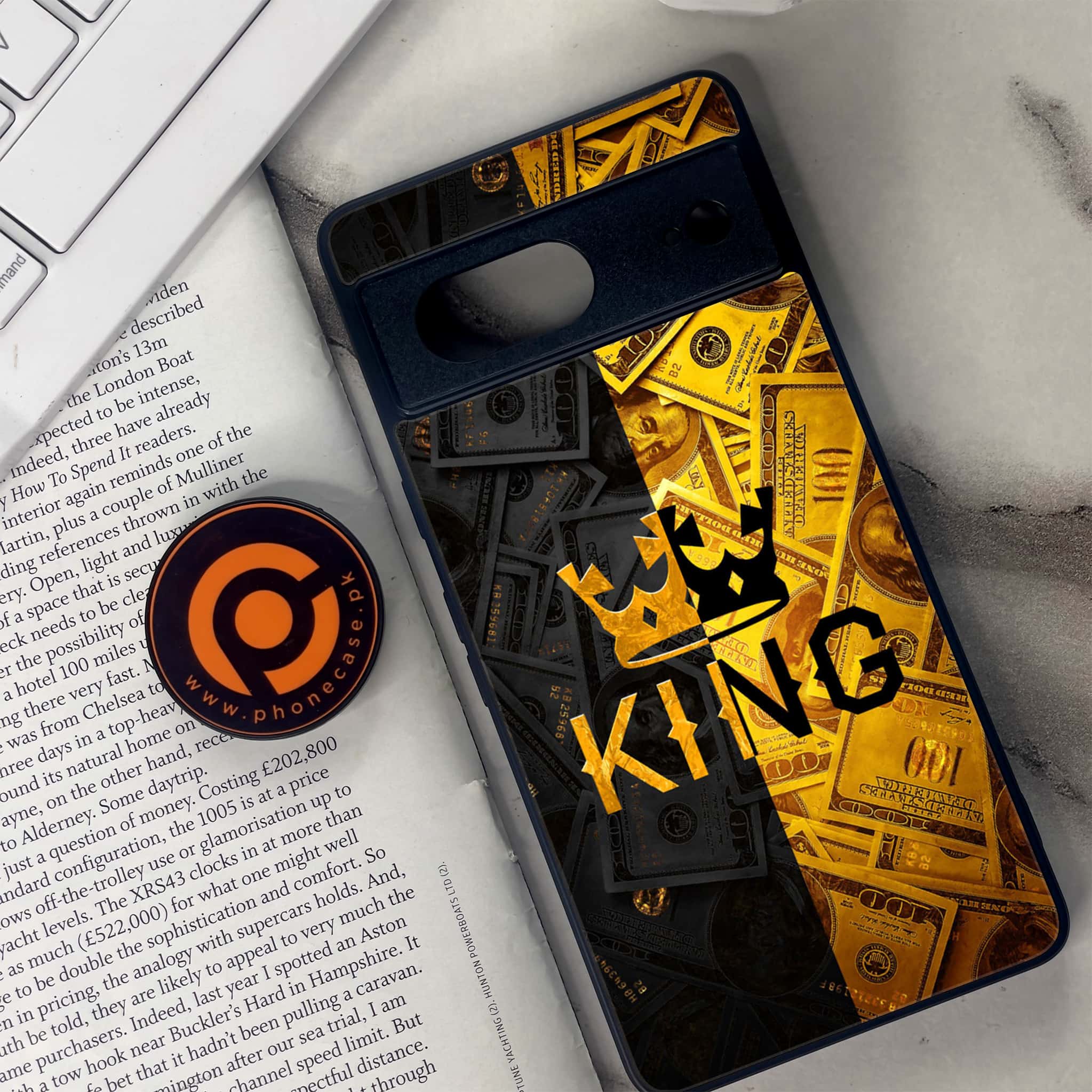 Google Pixel 7 - King Series V 2.0 - Premium Metal Printed soft Bumper Shock Proof Case