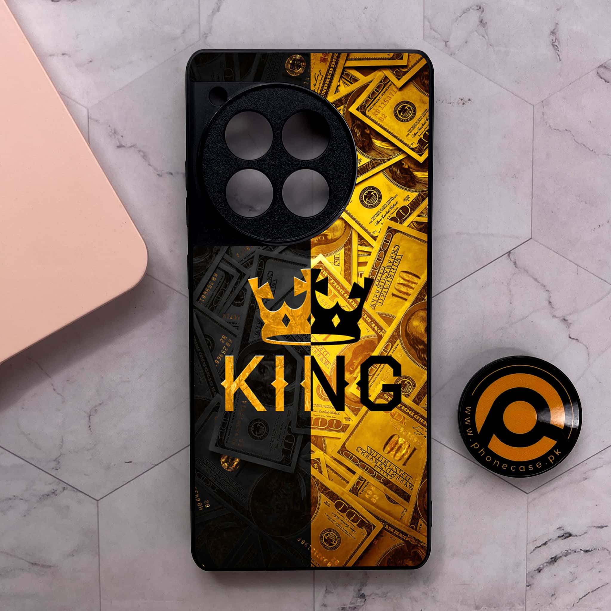 OnePlus 12R - King 2.0 Series - Premium Metal Printed soft Bumper shock Proof Case
