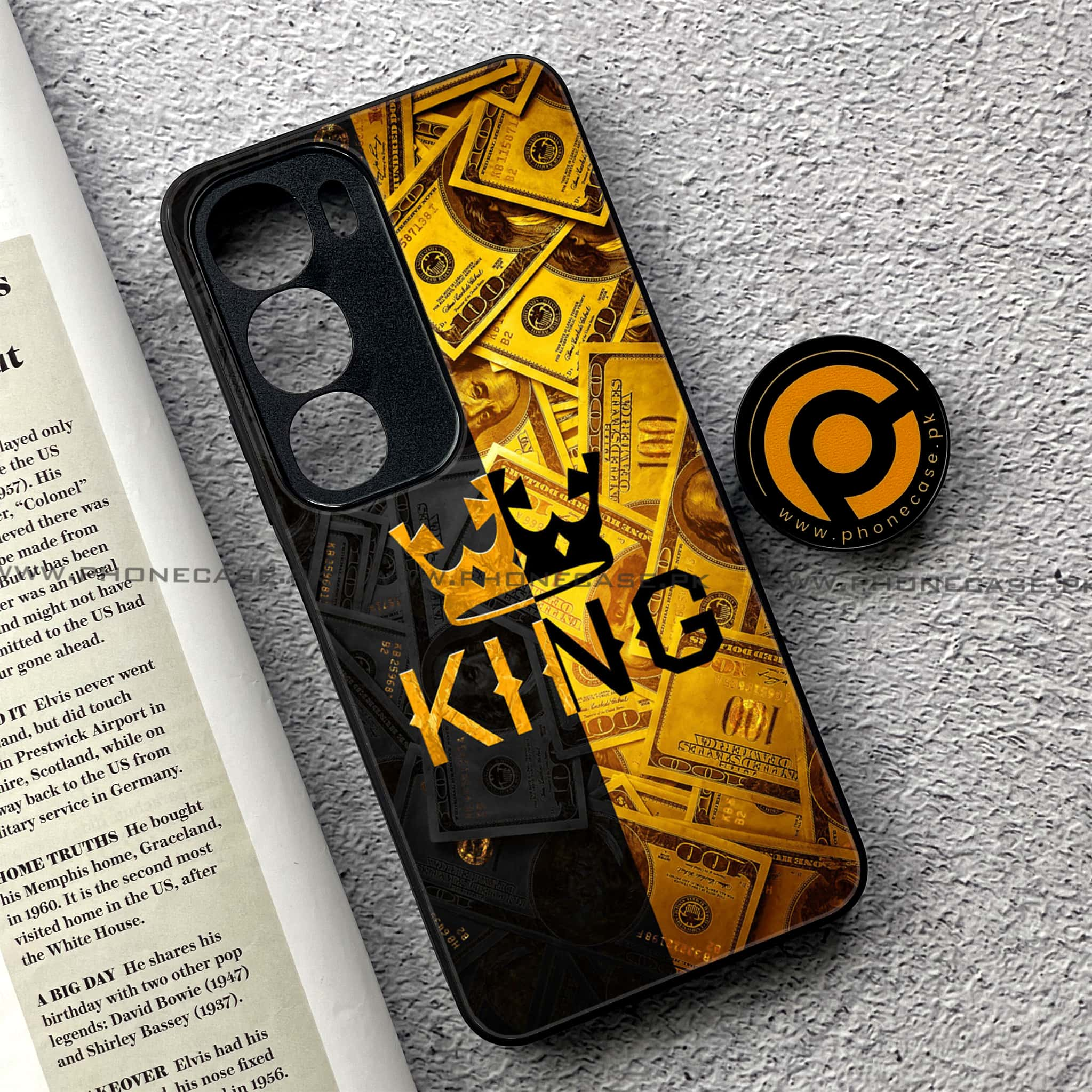 Vivo Y19s - King 2.0 Series - Premium Printed Glass soft Bumper shock Proof Case