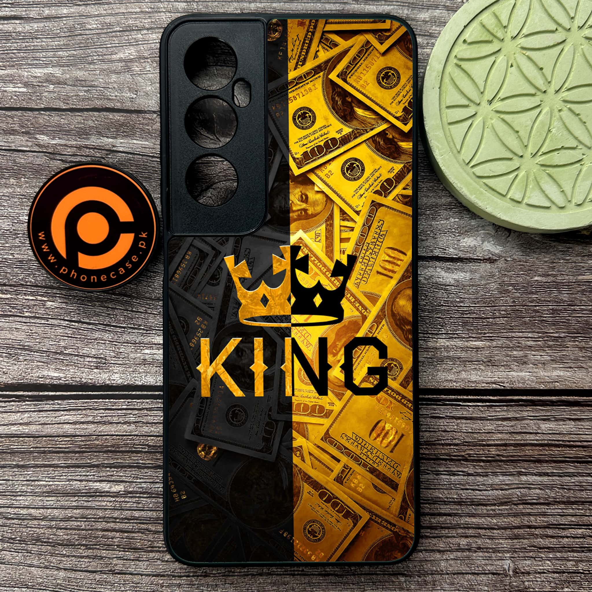 Realme C65  - King 2.0 Series - Premium Metal Printed soft Bumper shock Proof Case