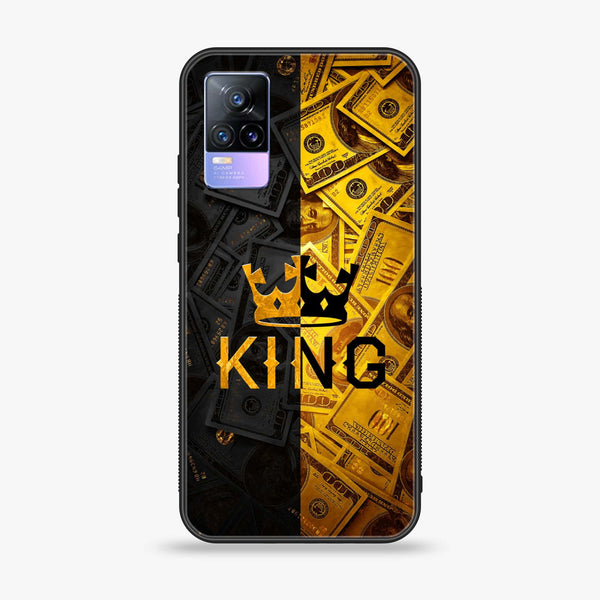 Vivo V21e  - King Series V 2.0  design 9 - Premium Metal Printed soft Bumper shock Proof Case CS-29920
