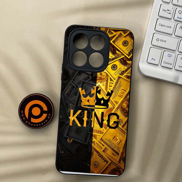 Honor X7c - King 2.0 Design 9- Premium Metal  Printed soft Bumper shock Proof Case CS-46025