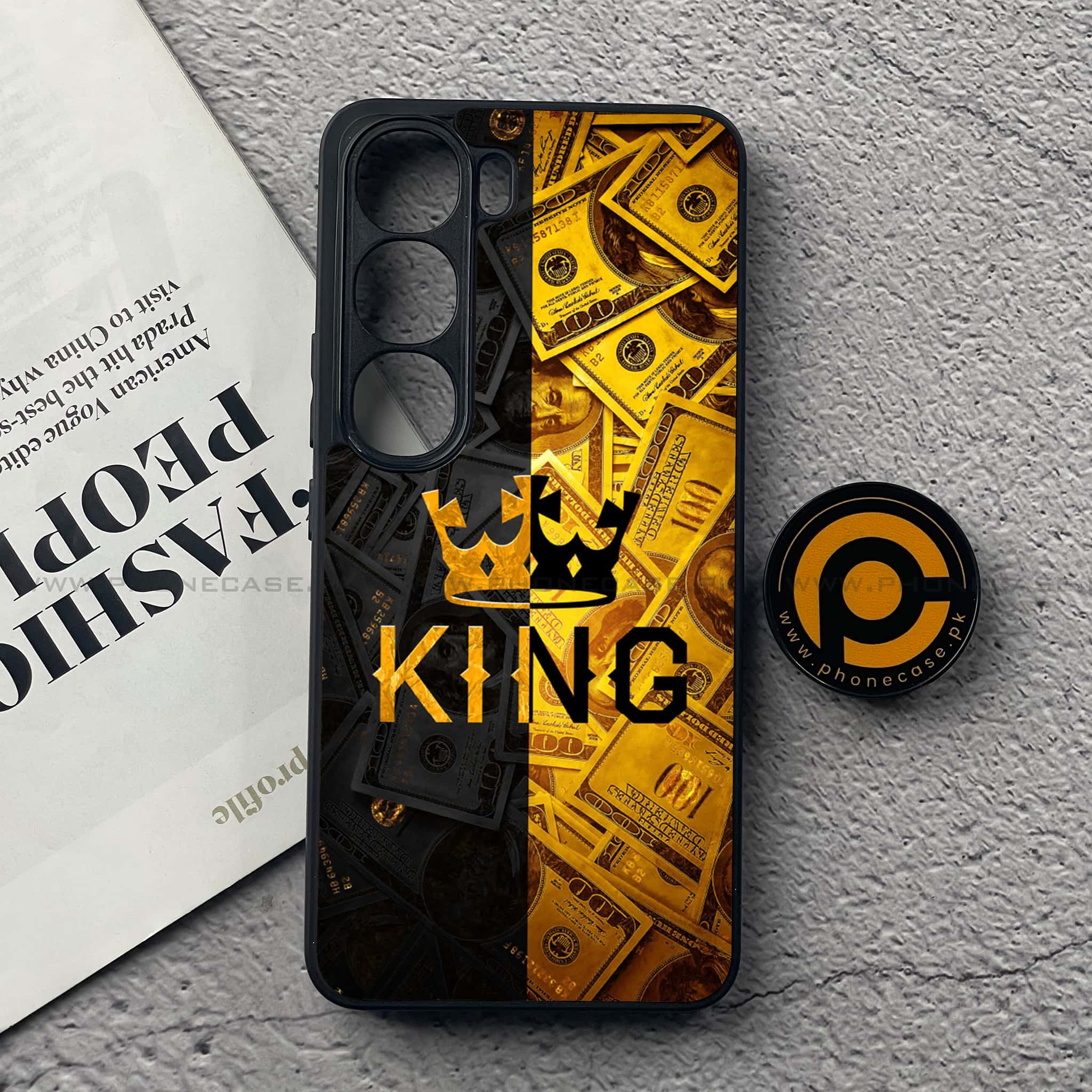 Vivo Y200 4G - King 2.0 Series - Premium Metal Printed soft Bumper Shock Proof Case