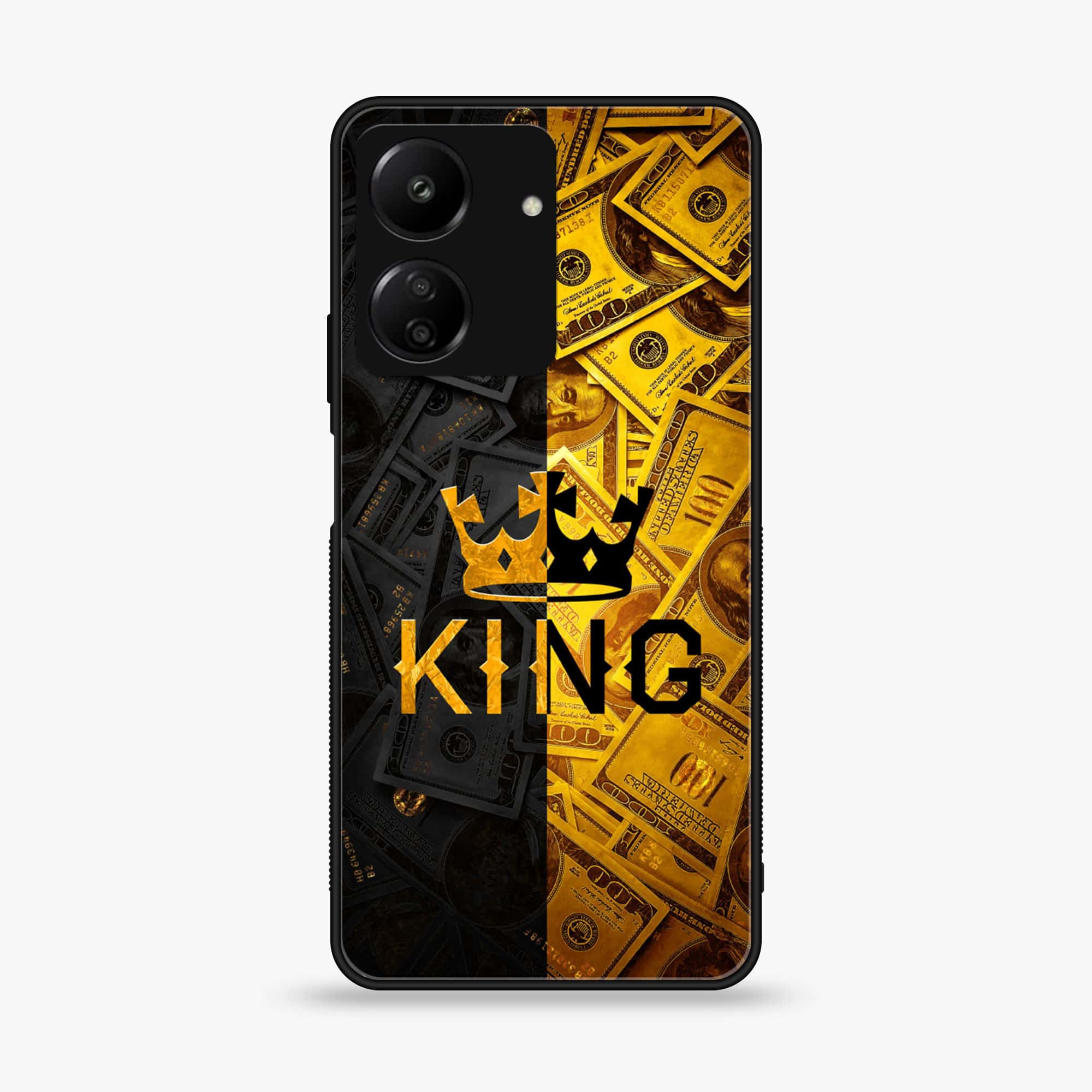 Xiaomi Poco C65 - King 2.0 Series - Premium Printed Glass soft Bumper shock Proof Case