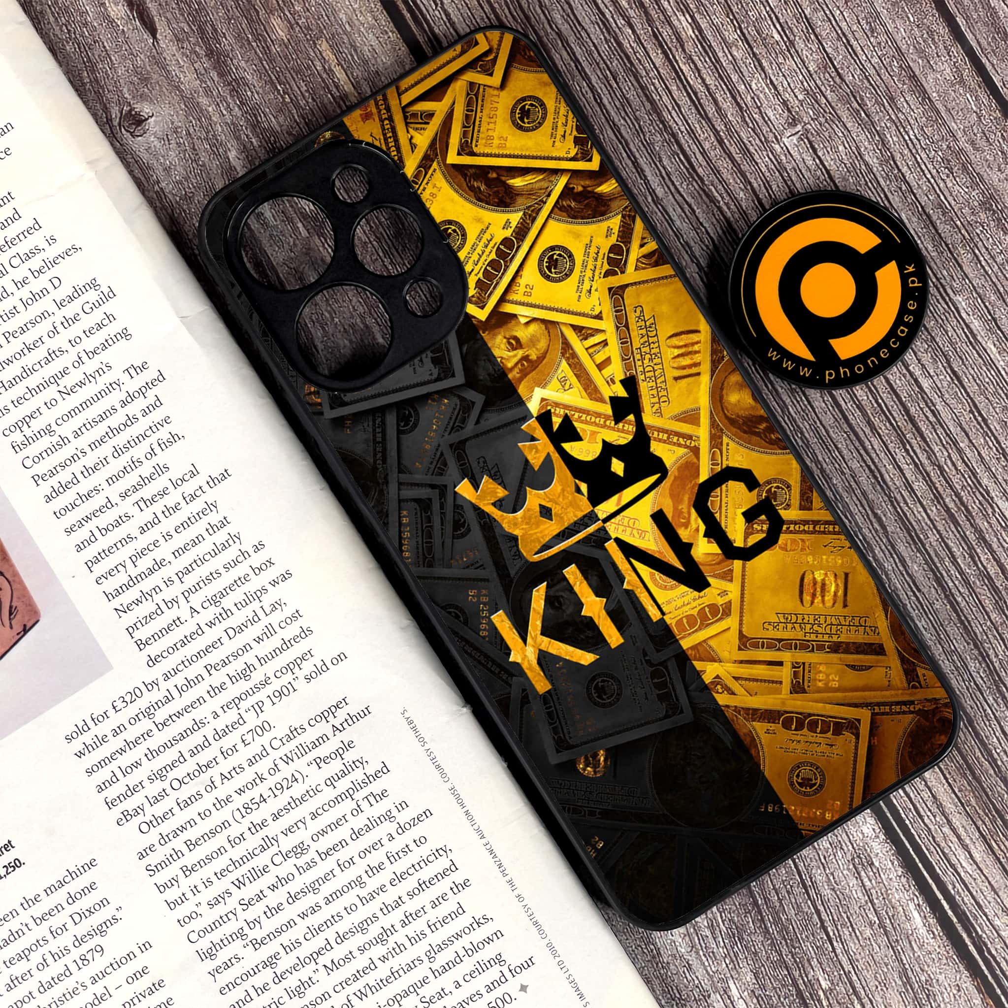 Xiaomi Redmi 12 - King Series V 2.0 - Premium Printed Glass soft Bumper shock Proof Case