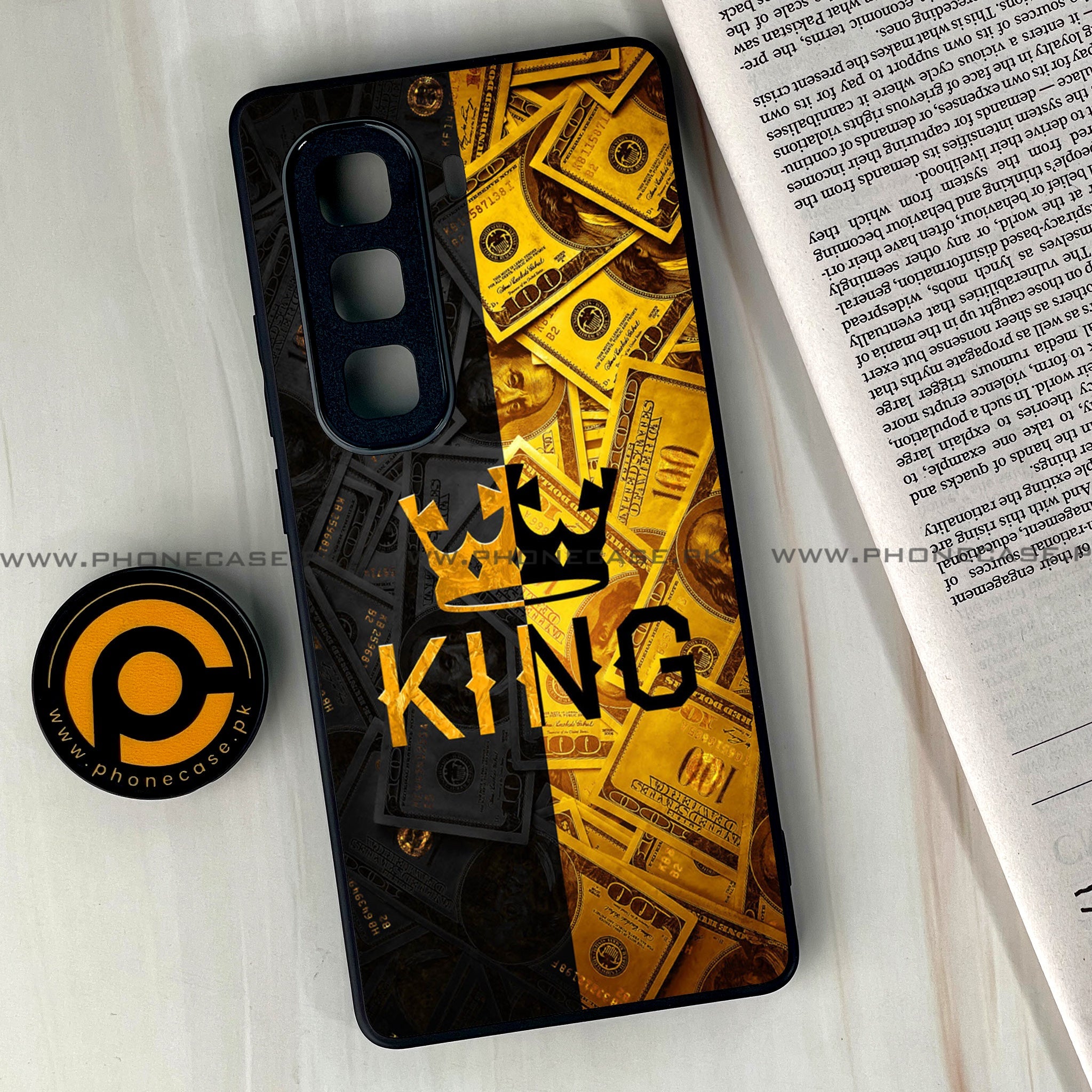 Infinix Hot 60 Pro Plus - King 2.0 Series - Premium Metal Printed soft Bumper shock Proof Case